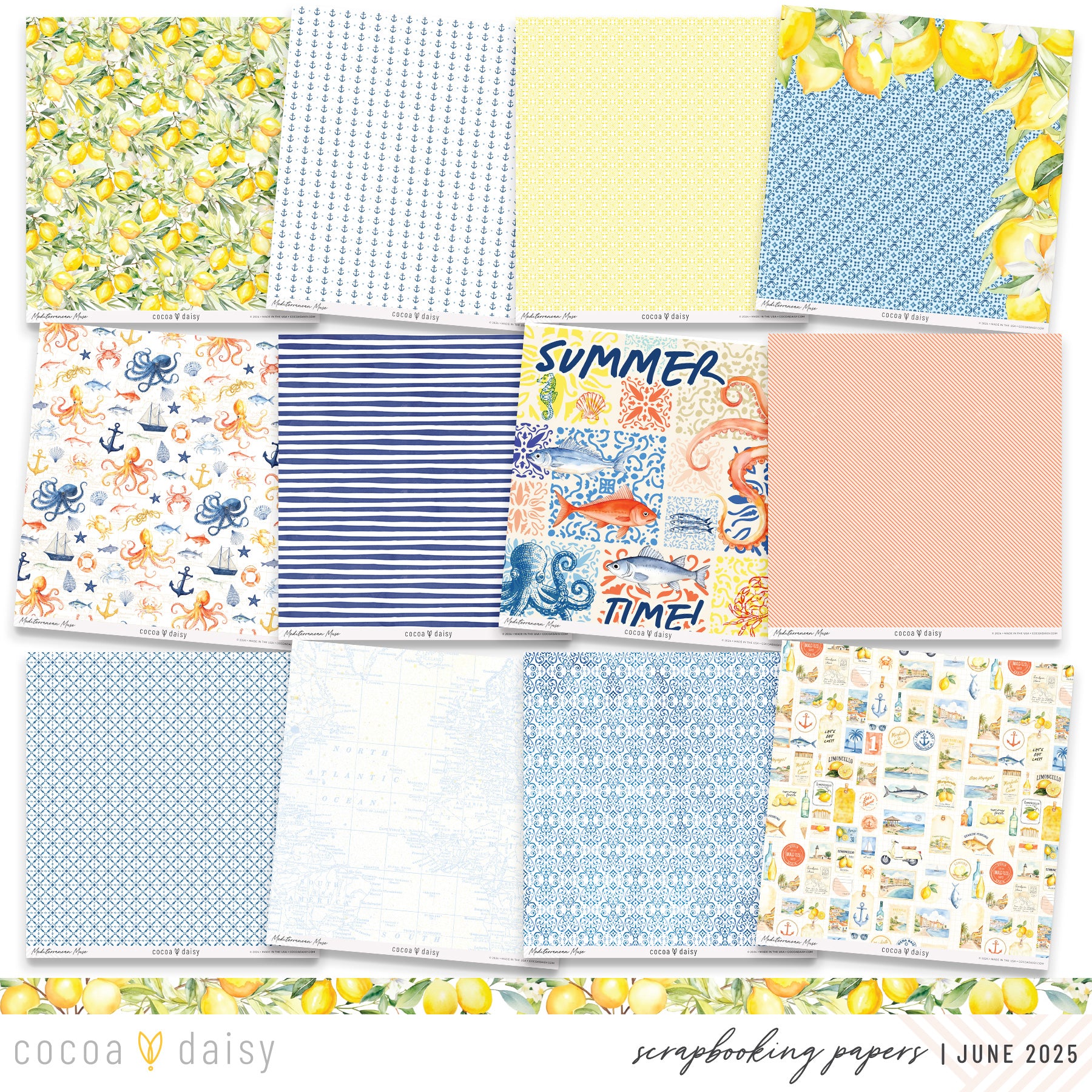 Mediterranean Muse Scrapbooking Kit - Choose Your Add On - June 2025