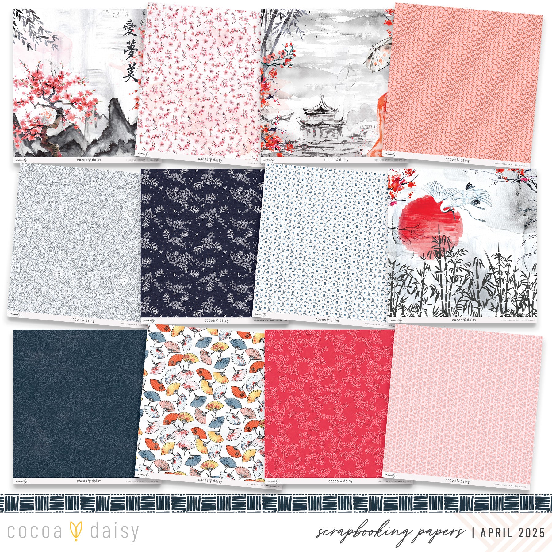 Serenity Scrapbooking Kit - Choose Your Add On - April 2025