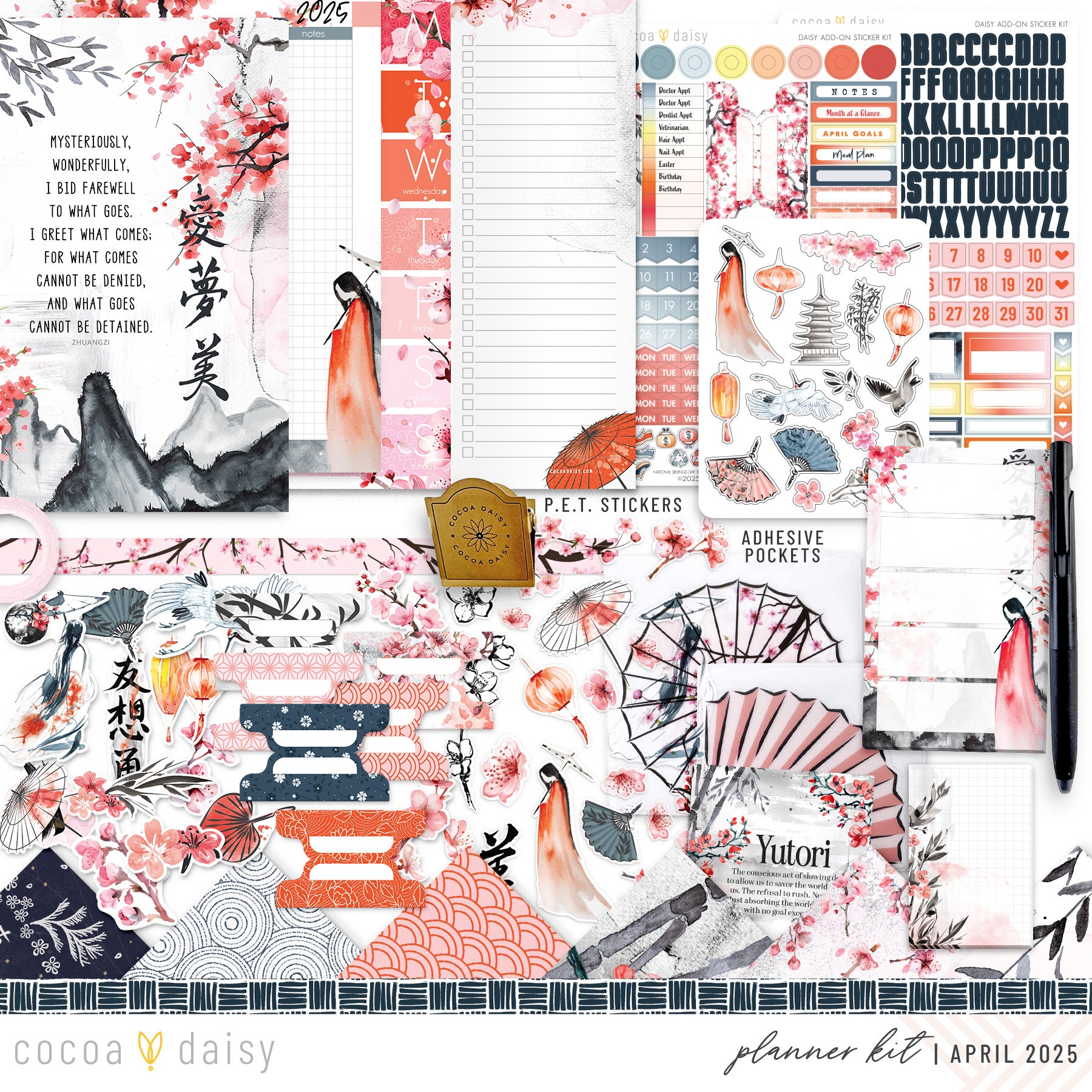 Serenity Planner Kit - Choose your insert or notebook - April 2025