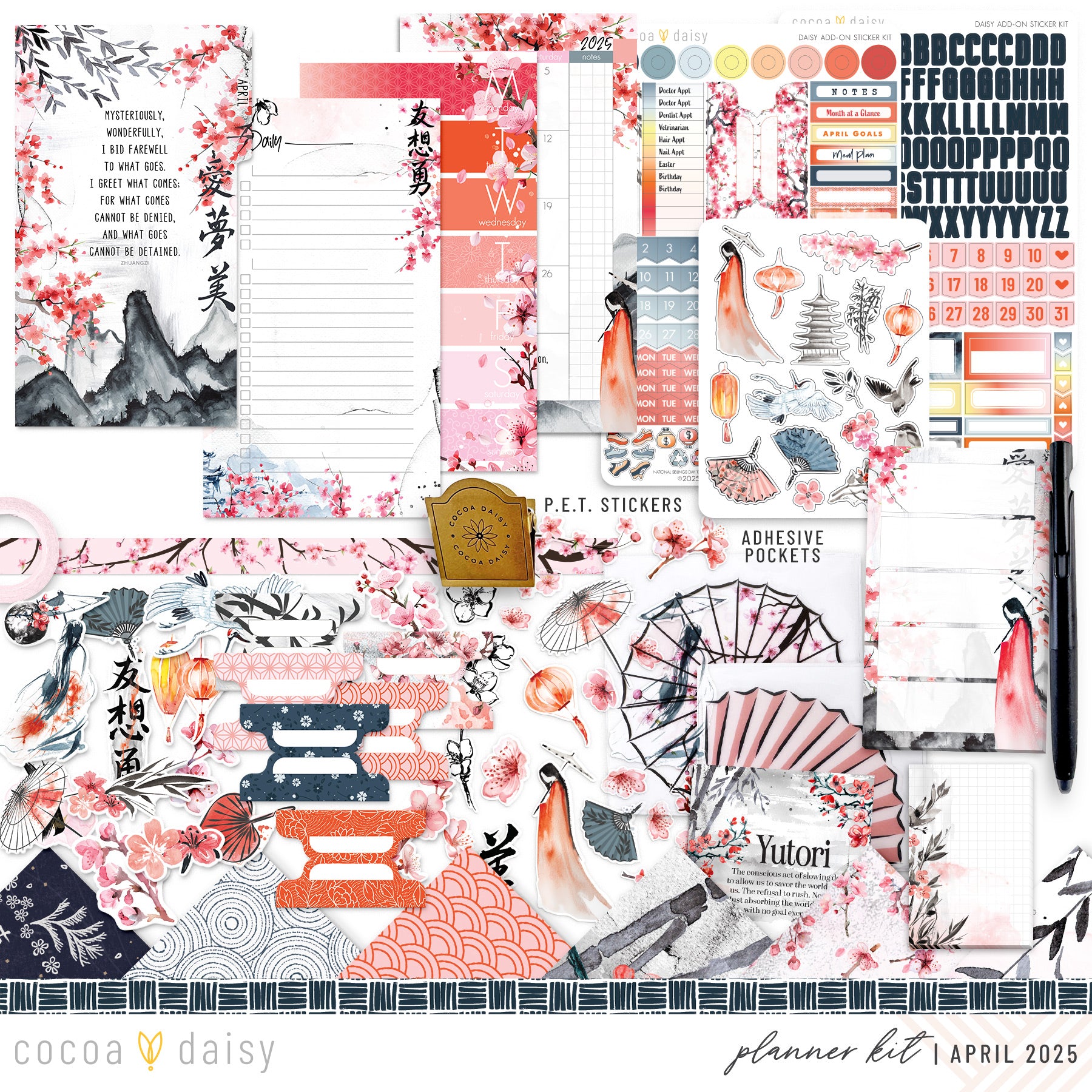 Serenity Planner Kit - Choose your insert or notebook - April 2025