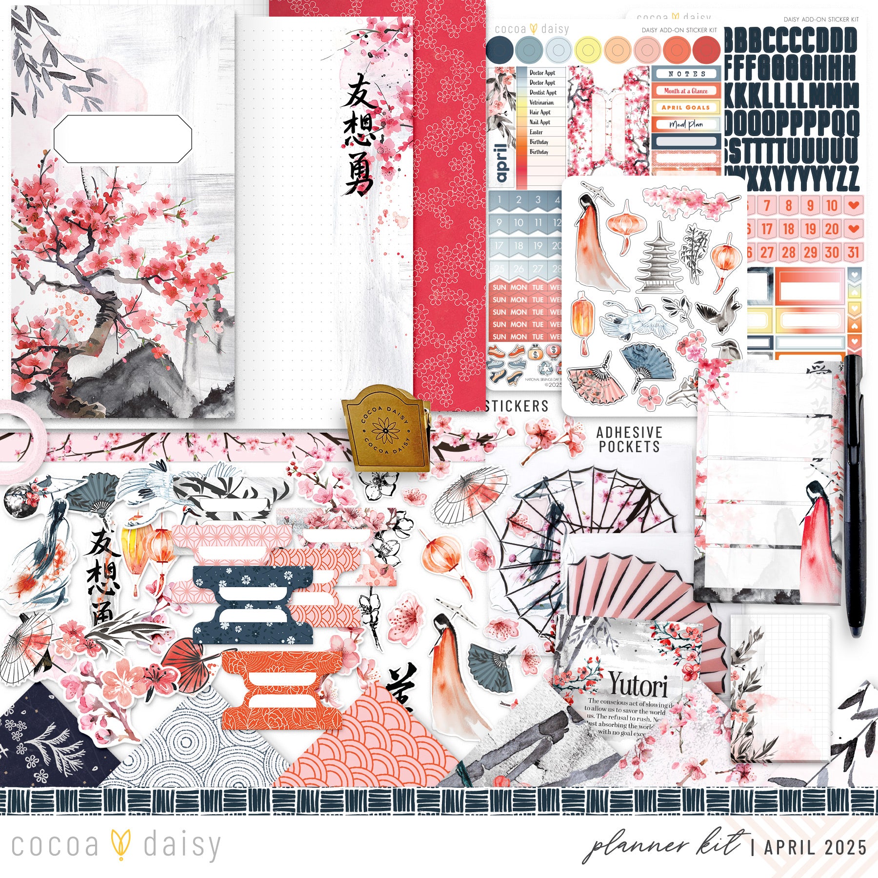 Serenity Planner Kit - Choose your insert or notebook - April 2025