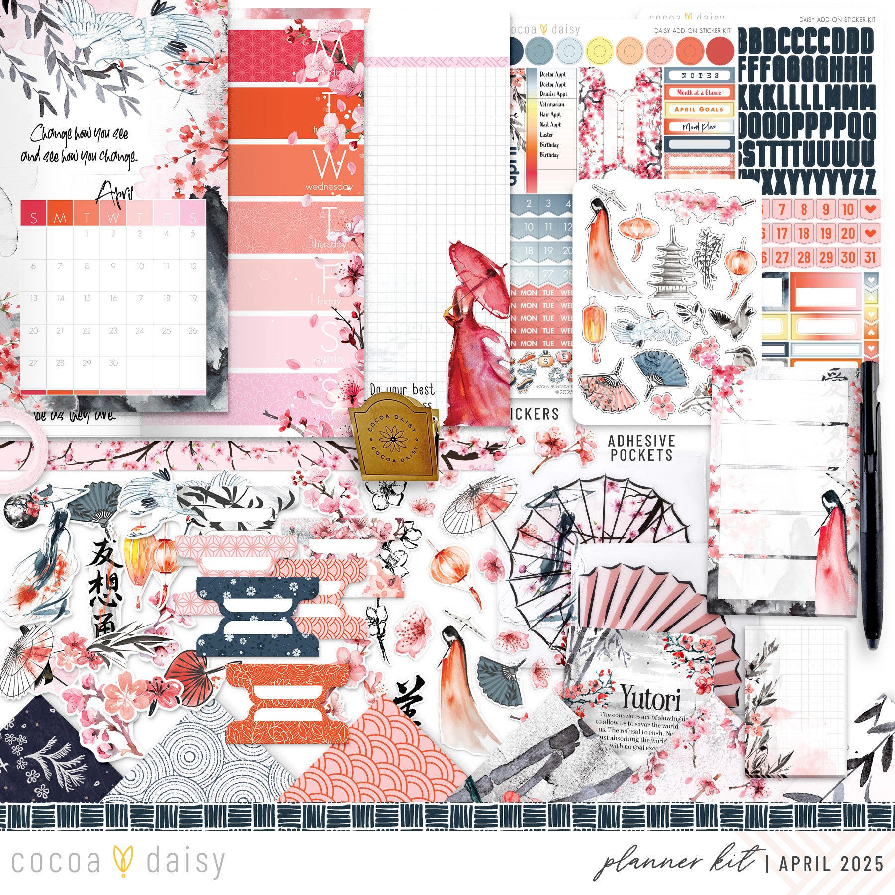 Serenity Planner Kit - Choose your insert or notebook - April 2025