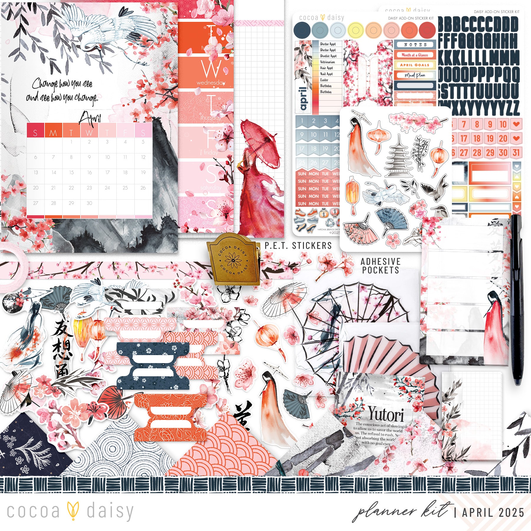 Serenity Planner Kit - Choose your insert or notebook - April 2025