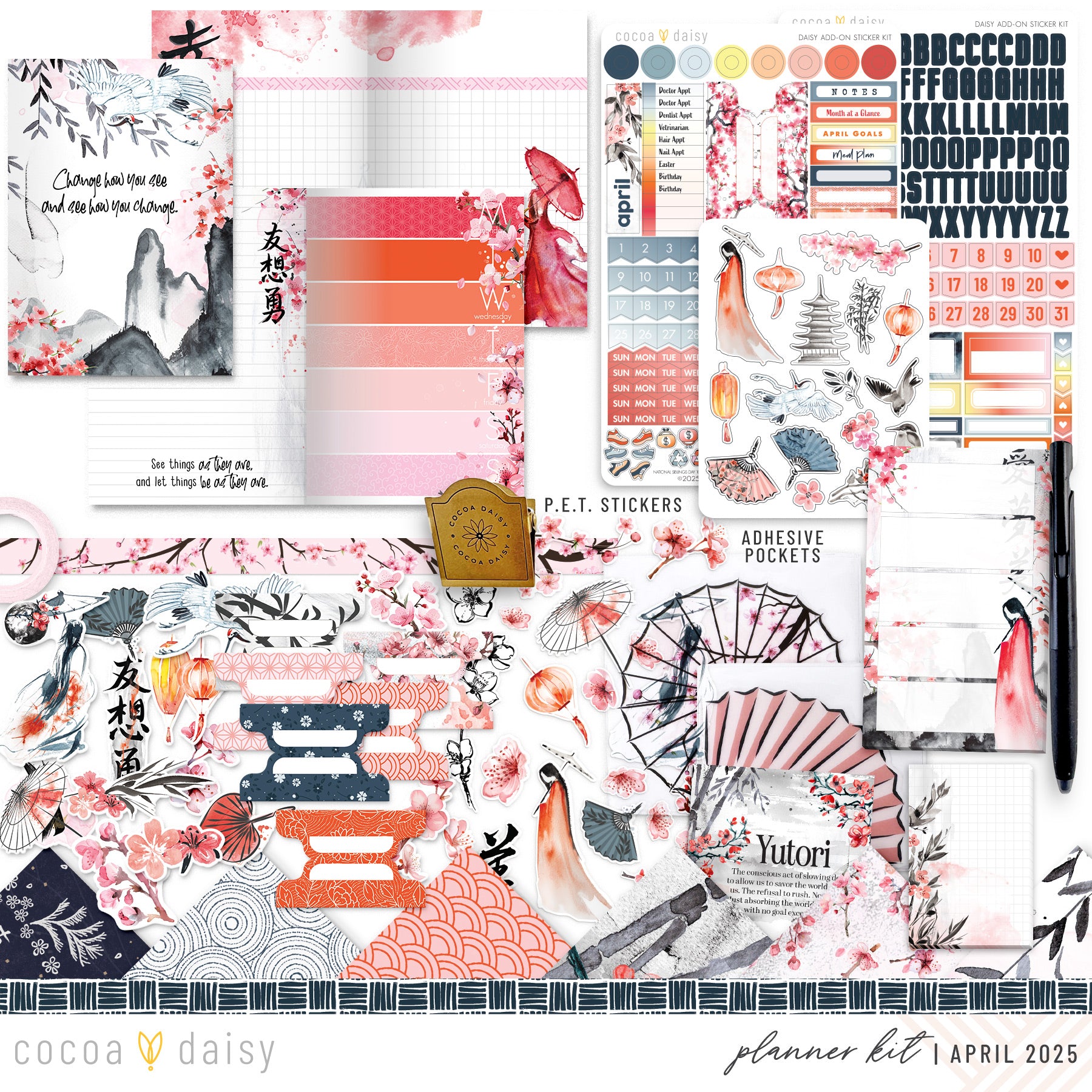 Serenity Planner Kit - Choose your insert or notebook - April 2025