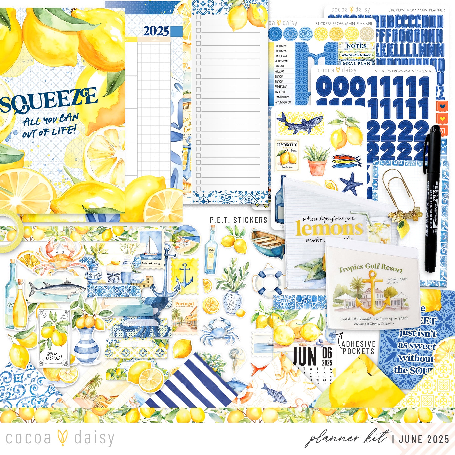 Mediterranean Muse Planner Kit - Choose your insert or notebook - June 2025
