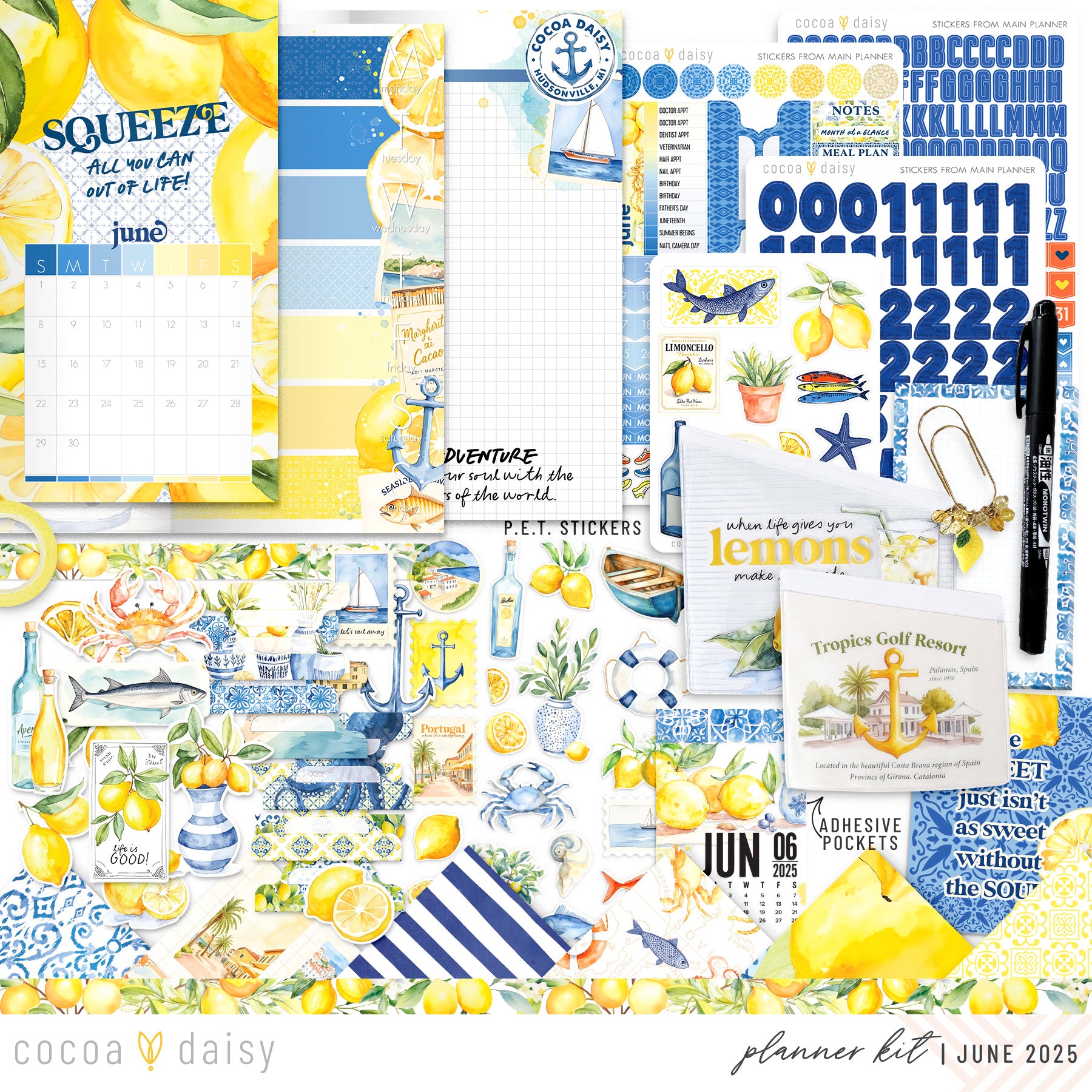 Mediterranean Muse Planner Kit - Choose your insert or notebook - June 2025