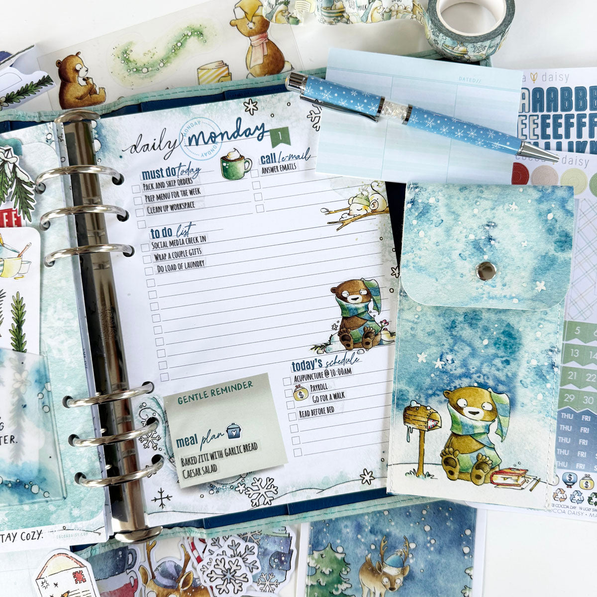 Snow Day Society Planner Kit - Choose your insert or notebook - December 2025