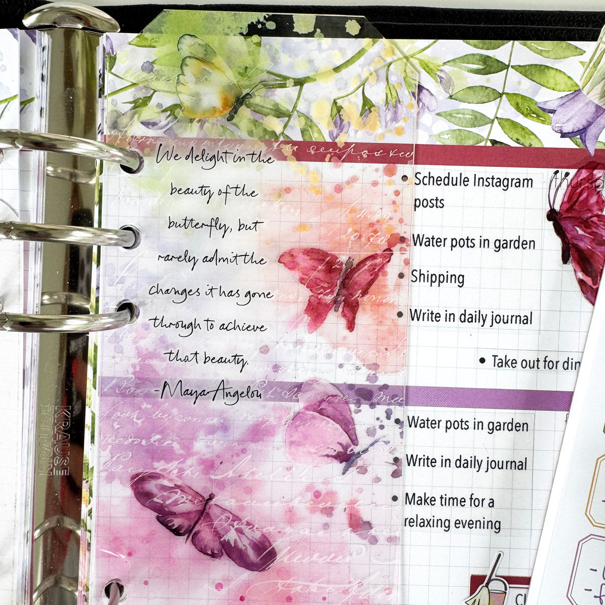Flutterby Planner Kit - Choose your insert or notebook - August 2025