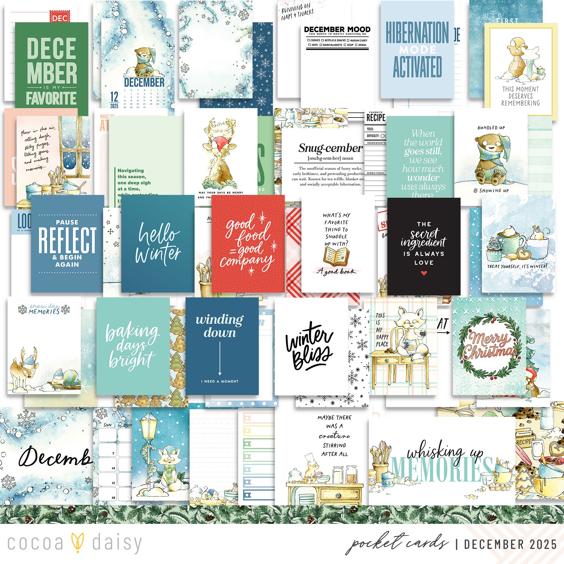Snow Day Society Scrapbooking Kit - Choose Your Add On - December 2025