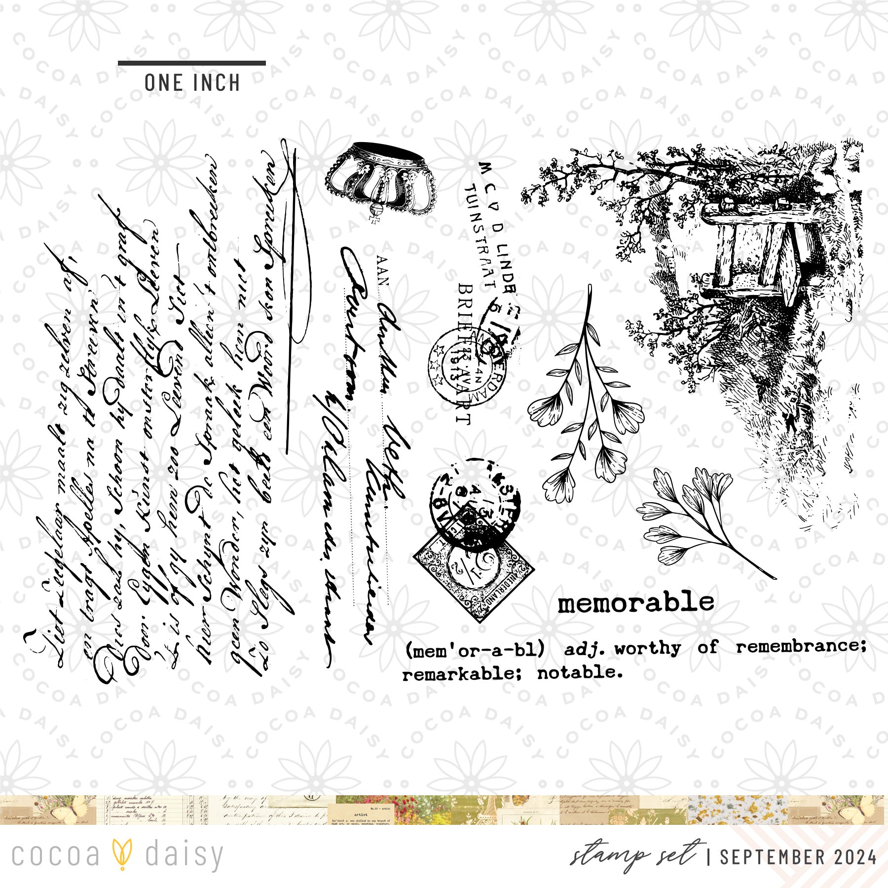 Little Bee Cottage “Journal Entry” Stamp Set September 2024