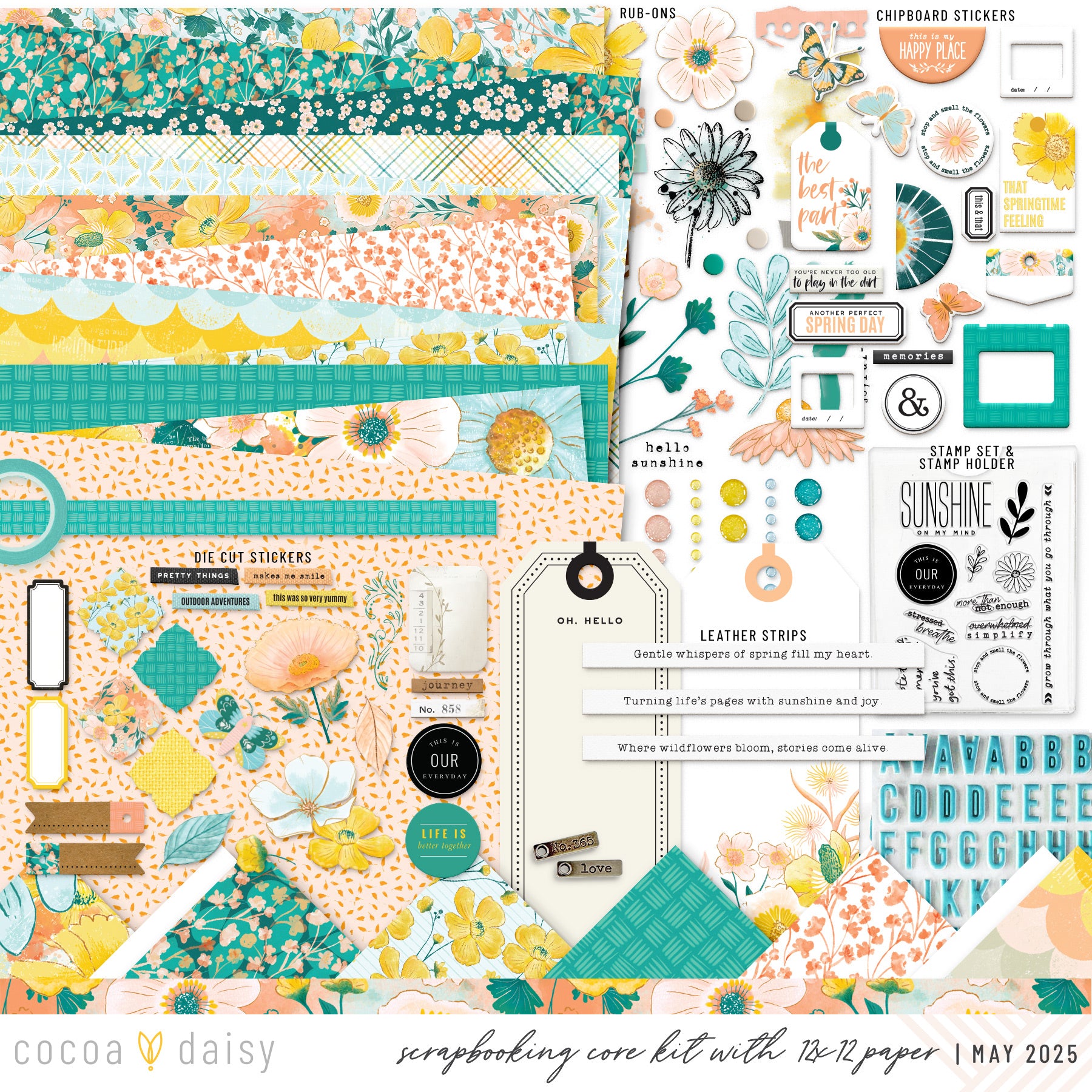 Flourish Scrapbooking Kit - Choose Your Add On - May 2025