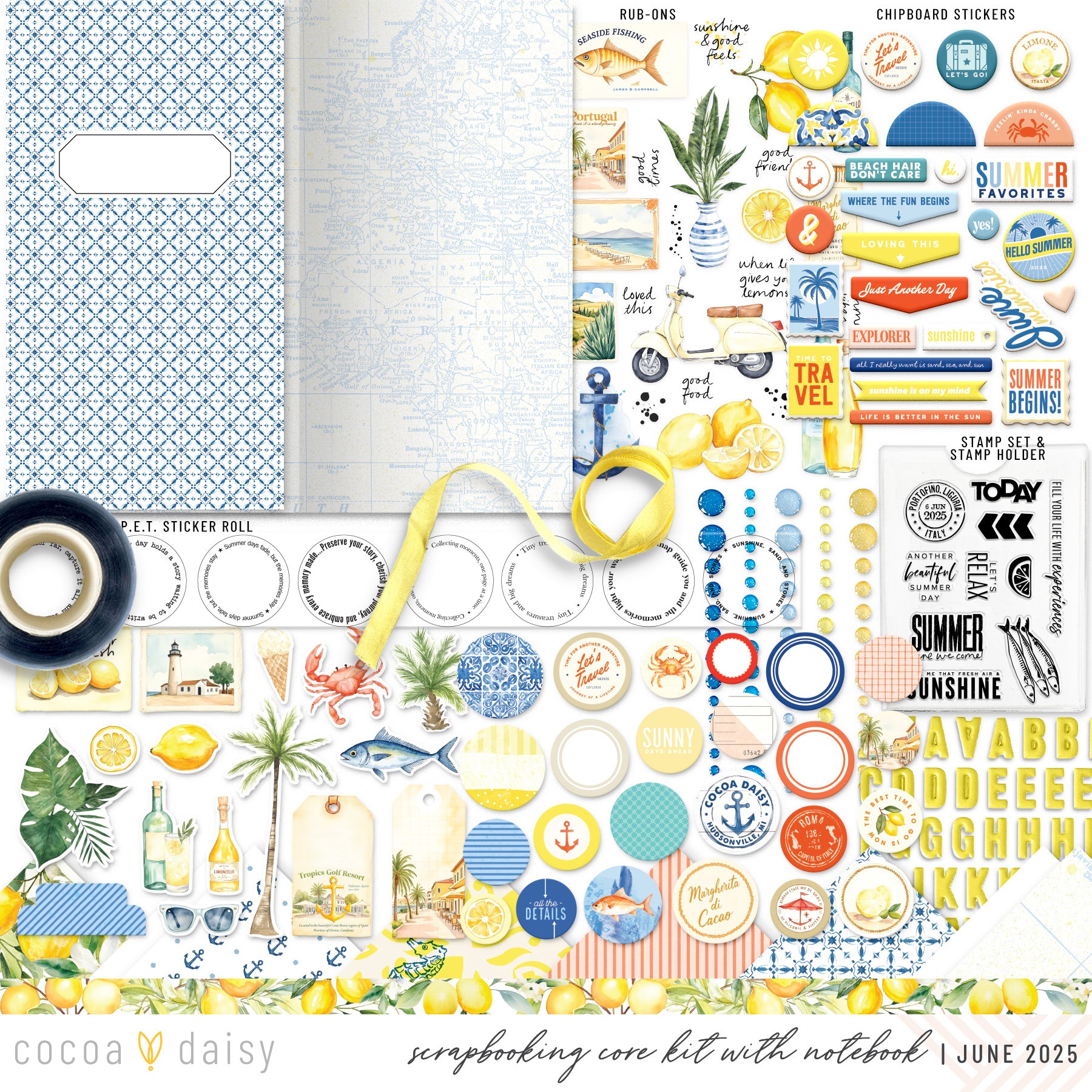Mediterranean Muse Scrapbooking Kit - Choose Your Add On - June 2025