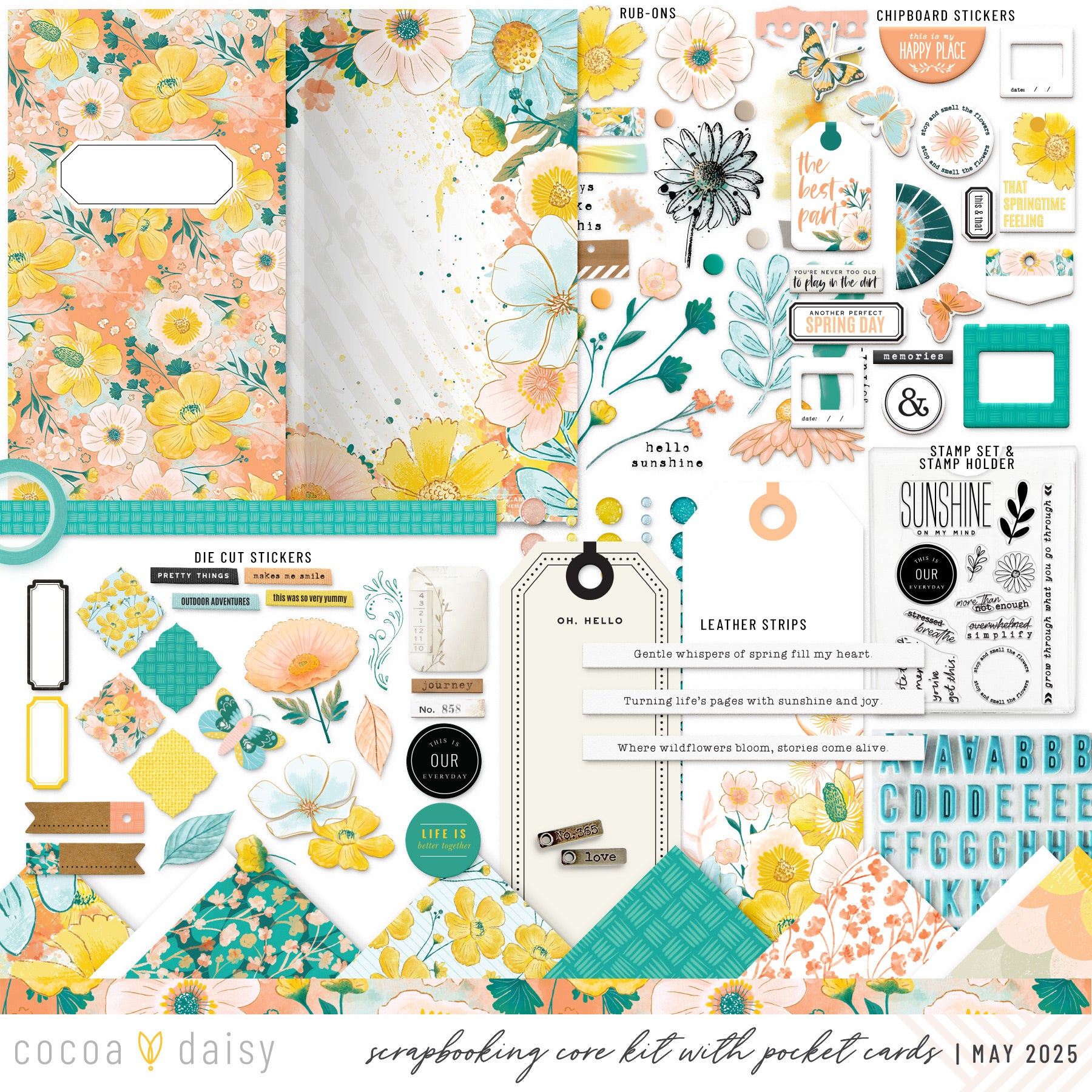 Flourish Scrapbooking Kit - Choose Your Add On - May 2025