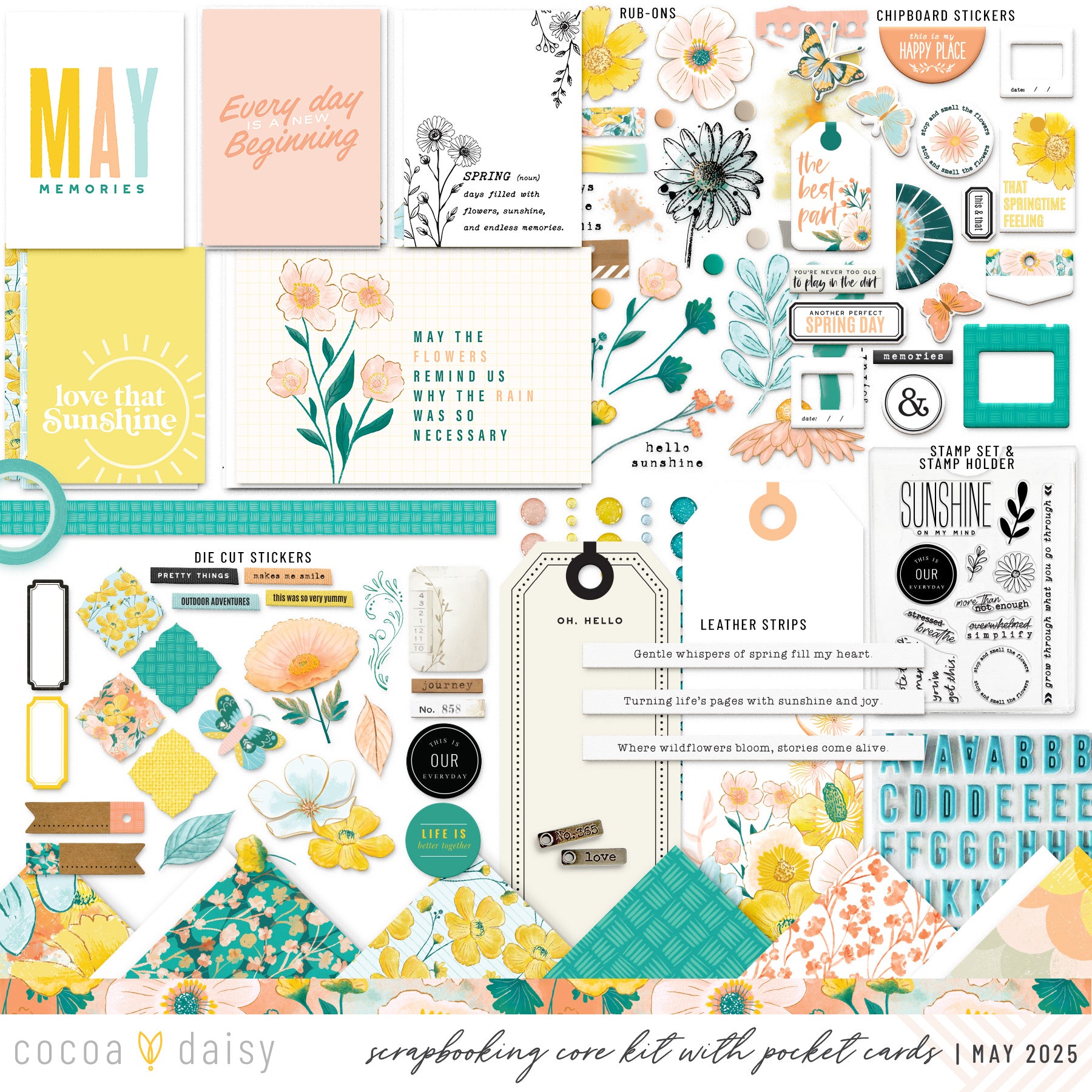 Flourish Scrapbooking Kit - Choose Your Add On - May 2025