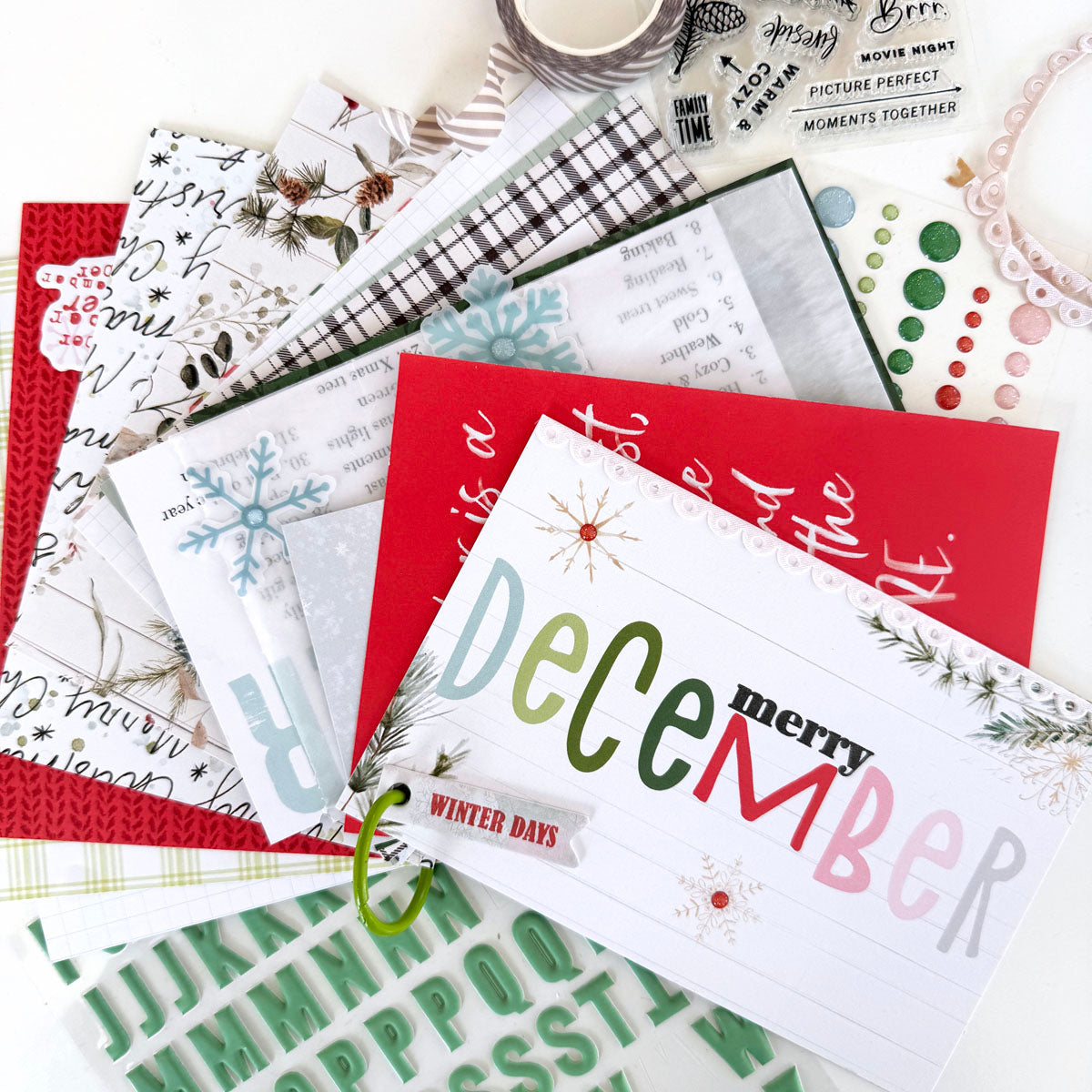Cedar & Snow Scrapbooking Kit - Choose Your Add On - December 2024