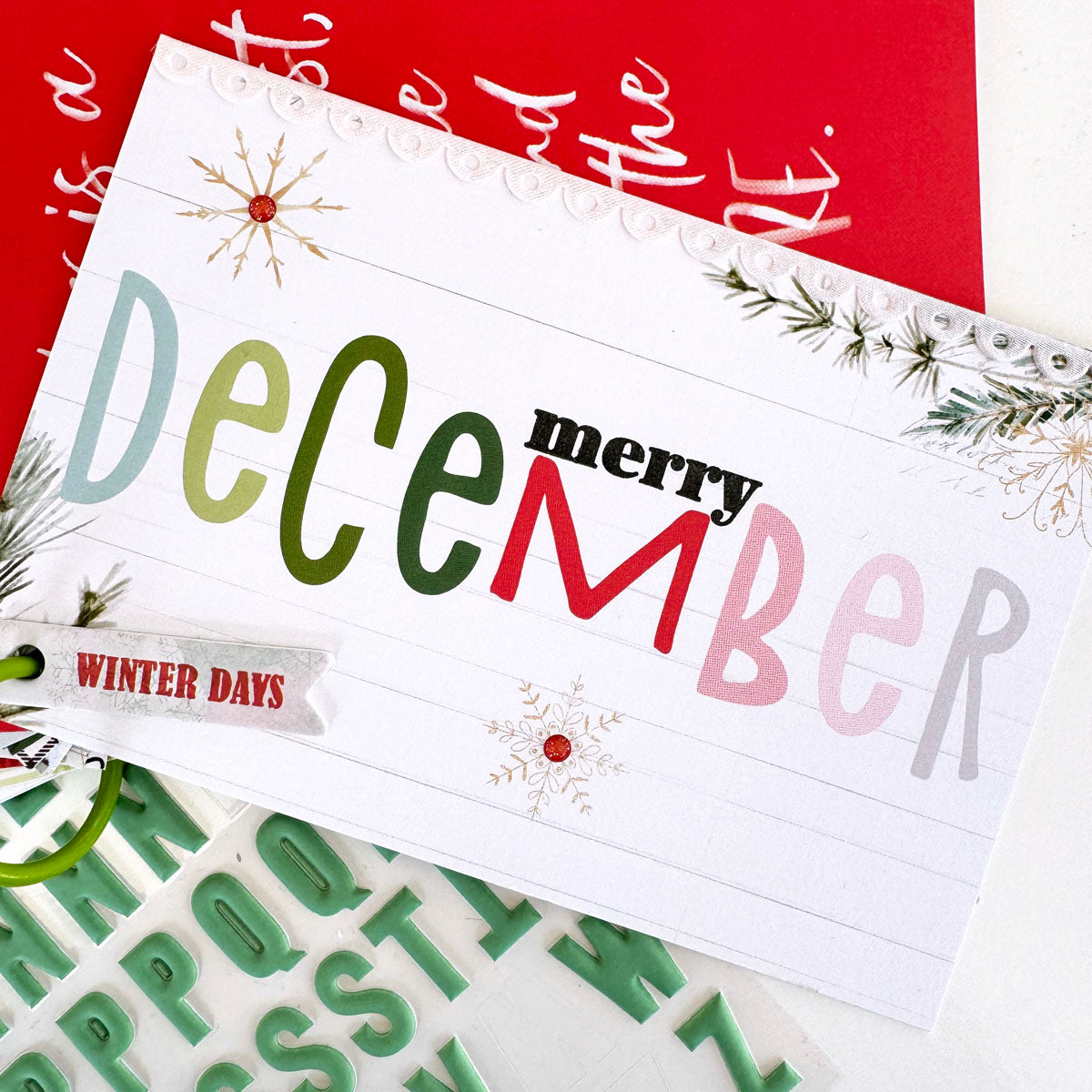 Cedar & Snow Scrapbooking Kit - Choose Your Add On - December 2024