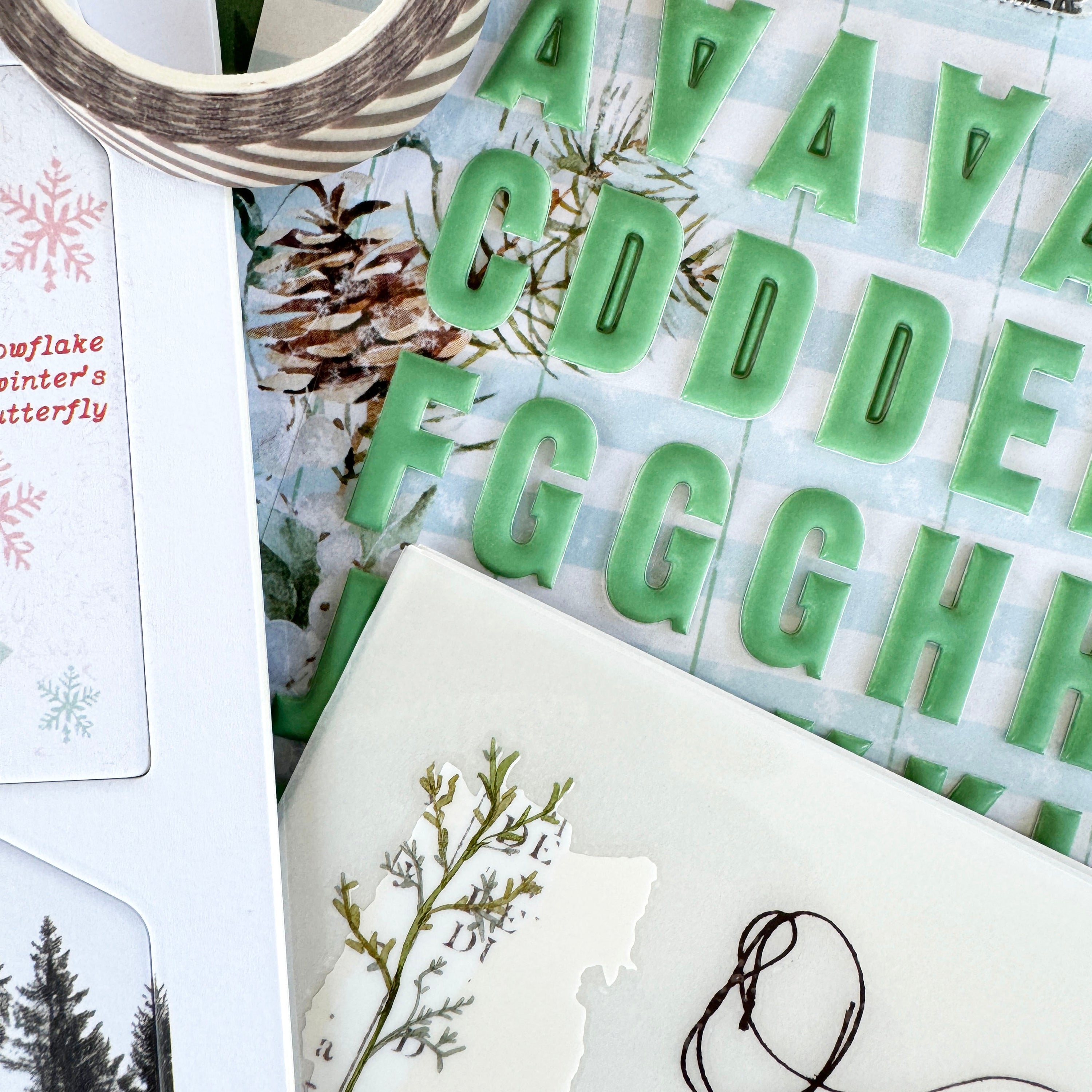 Cedar & Snow Scrapbooking Kit - Choose Your Add On - December 2024