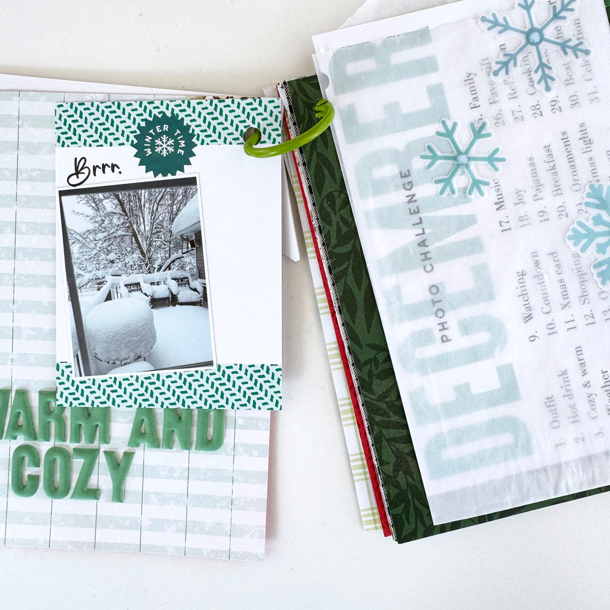 Cedar & Snow Scrapbooking Kit - Choose Your Add On - December 2024