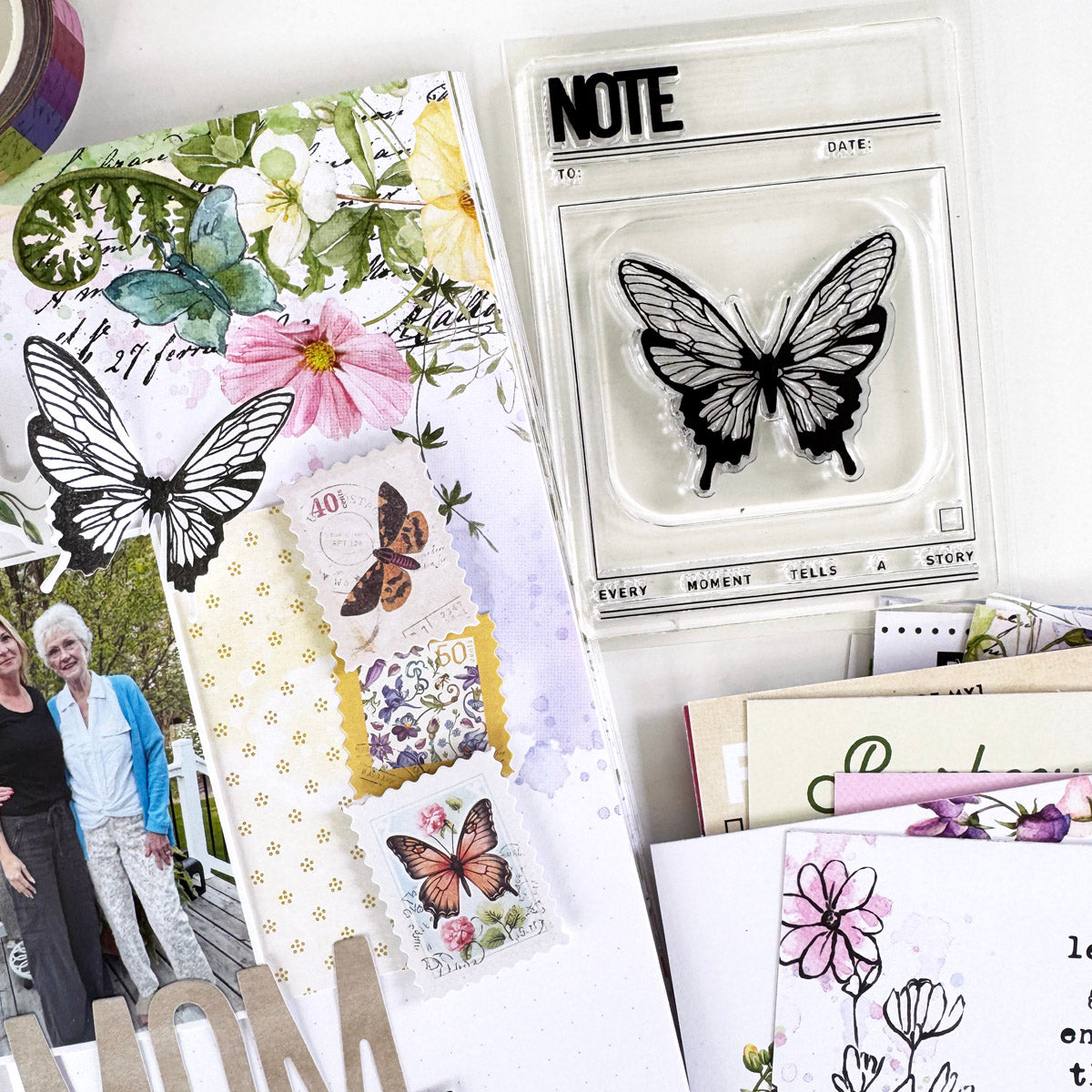 Flutterby Scrapbooking Kit - Choose Your Add On - August 2025