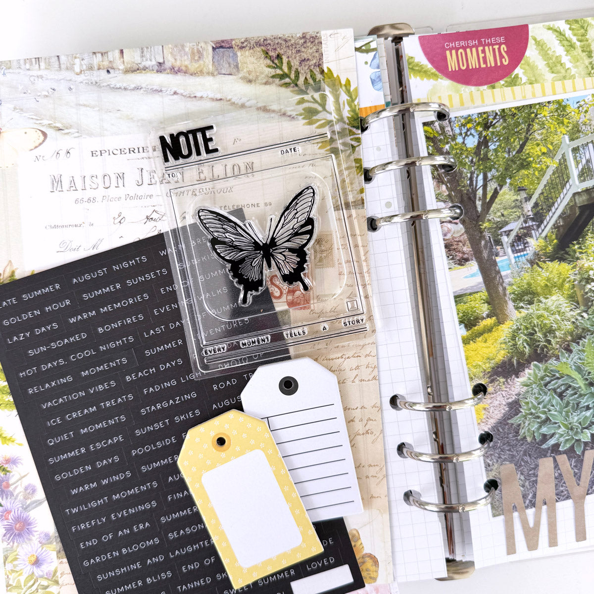 Flutterby Scrapbooking Kit - Choose Your Add On - August 2025
