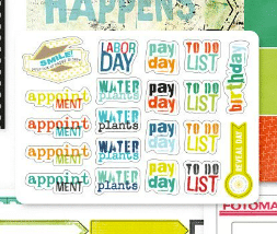 Daily Journal SMALL reminder stickers from Planner Add On