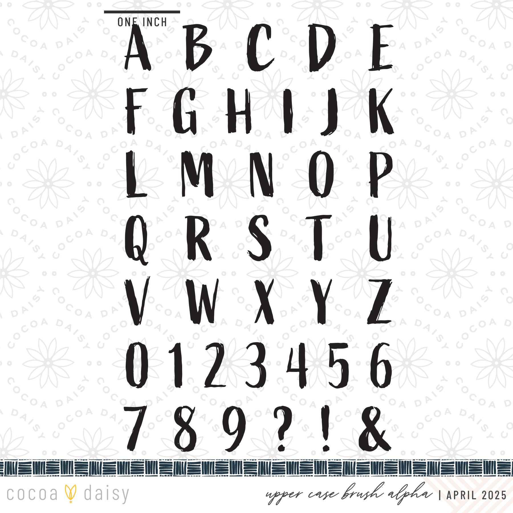 Serenity "Upper Case Serenity" Stamp Set - April 2025
