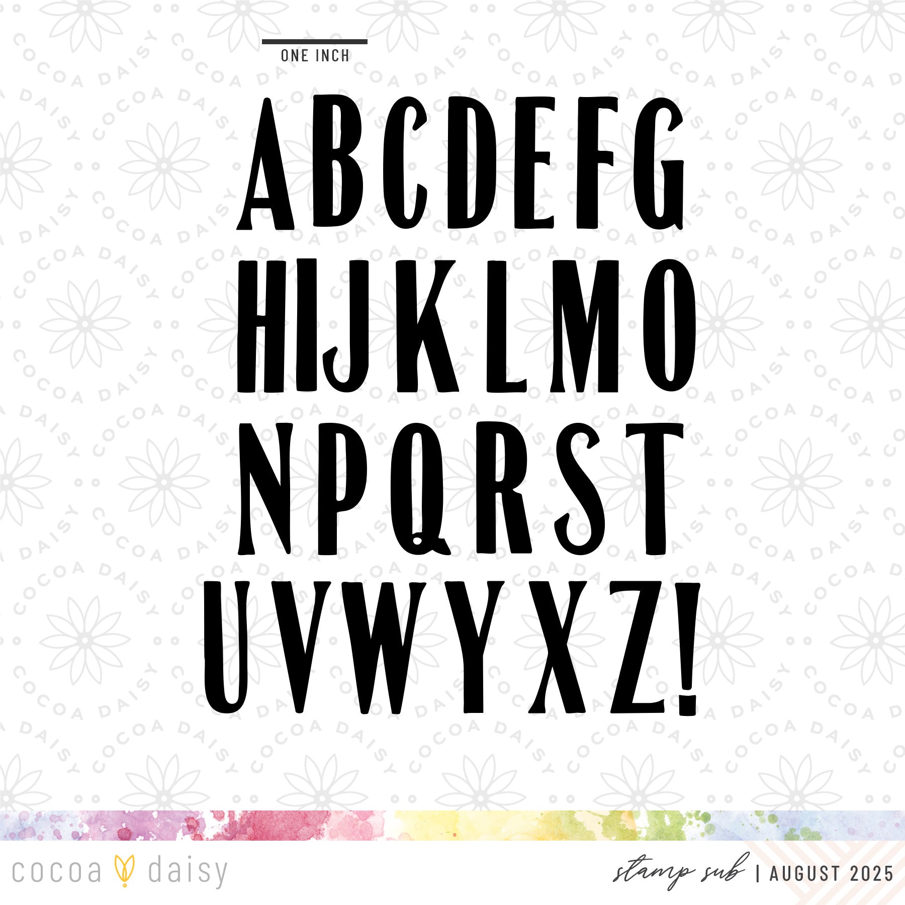 Flutterby "Bumble Font Alpha" Stamp Set - August 2025