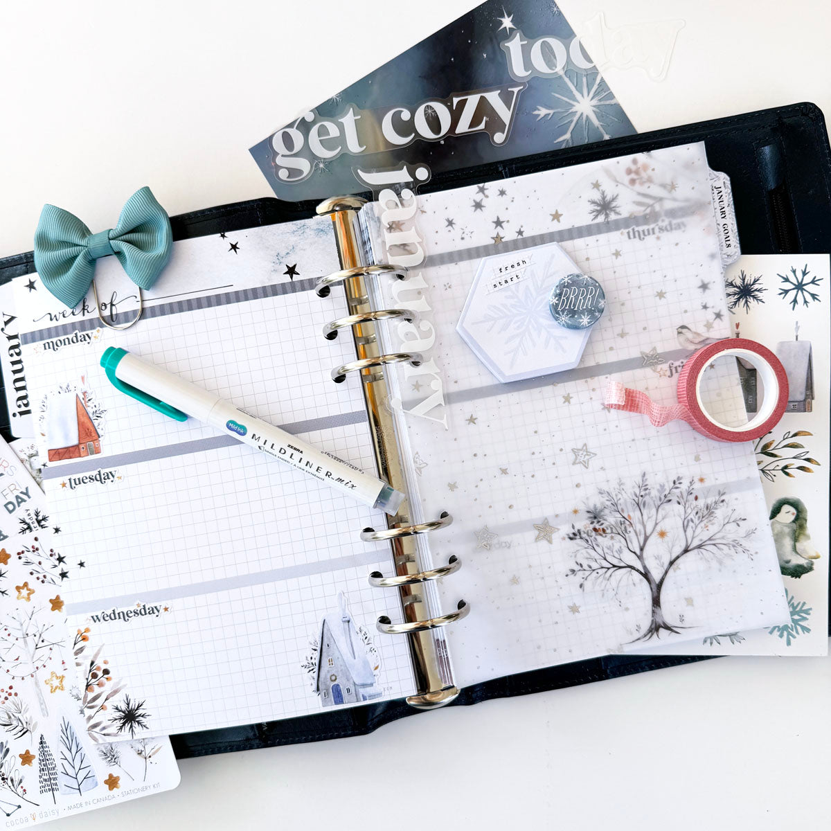 Nordic Nights Stationery Kit - January 2025