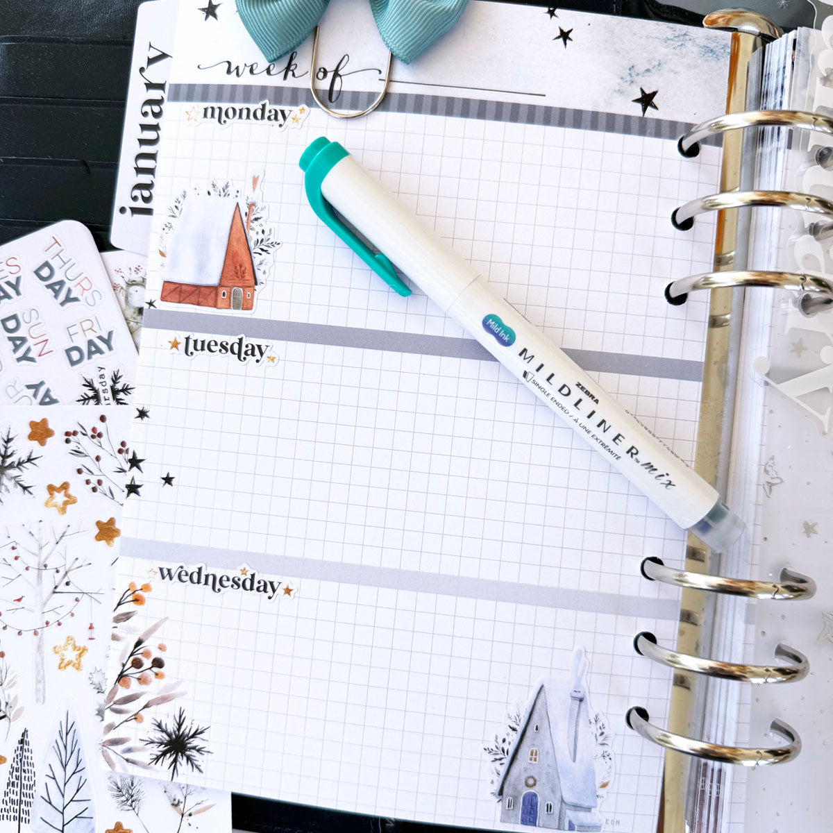 Nordic Nights Stationery Kit - January 2025