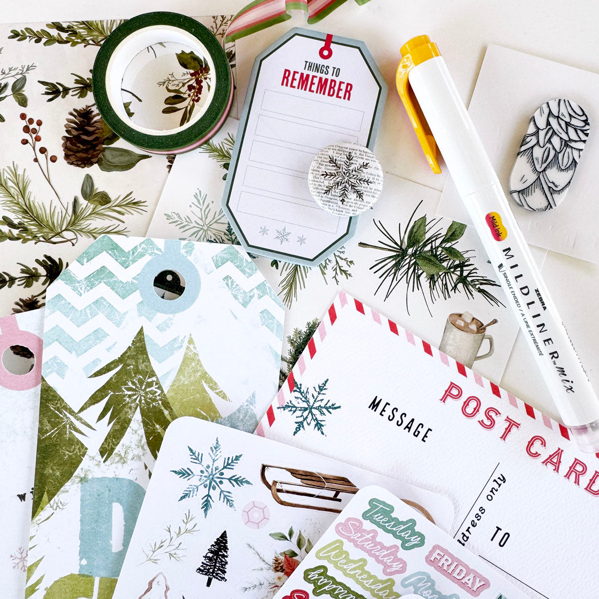 Cedar & Snow Stationery Kit - December 2024