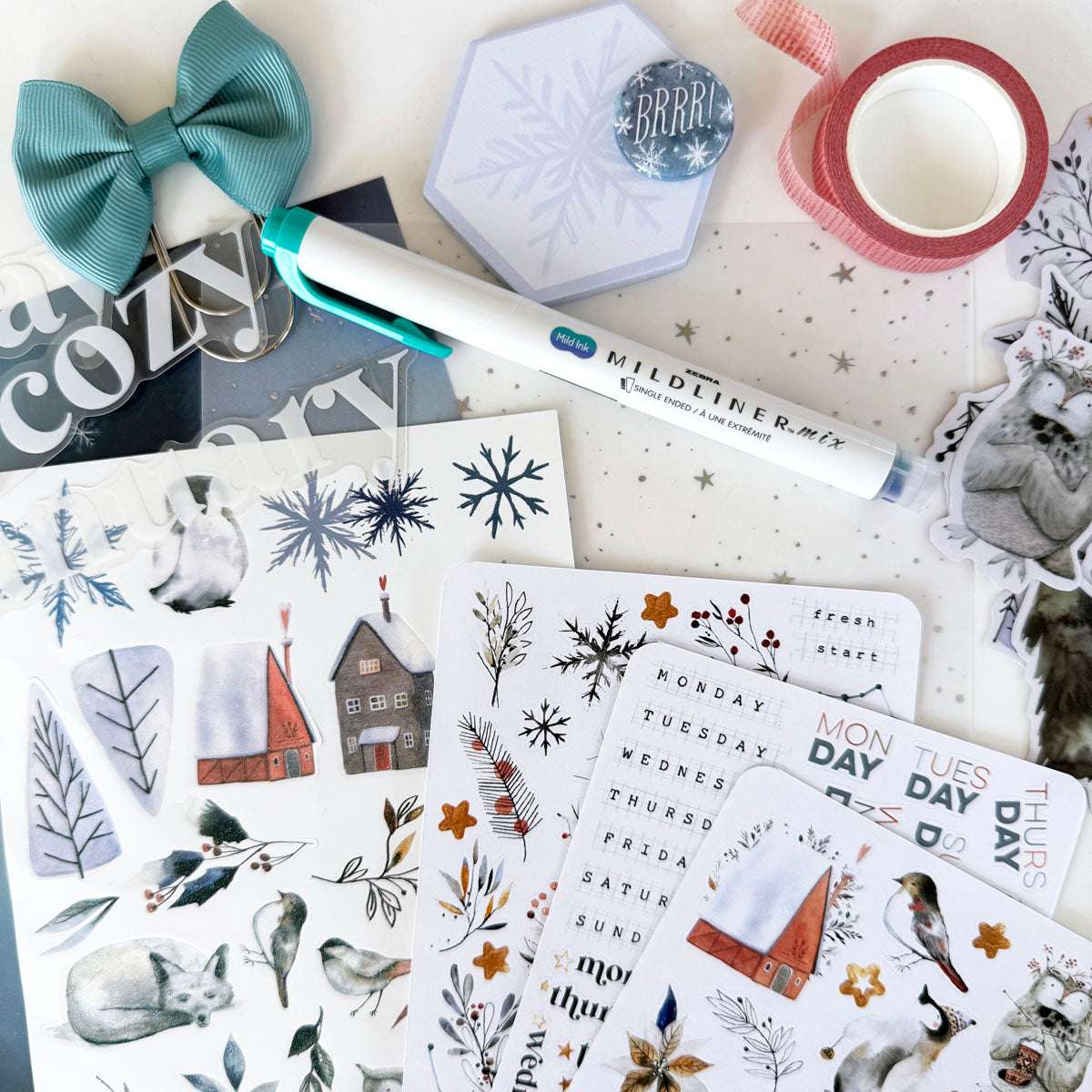 Nordic Nights Stationery Kit - January 2025