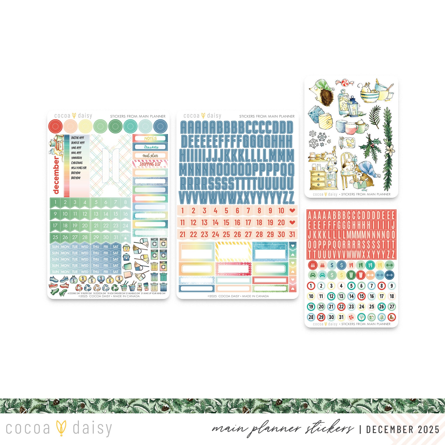 Snow Day Society Planner Kit - Choose your insert or notebook - December 2025