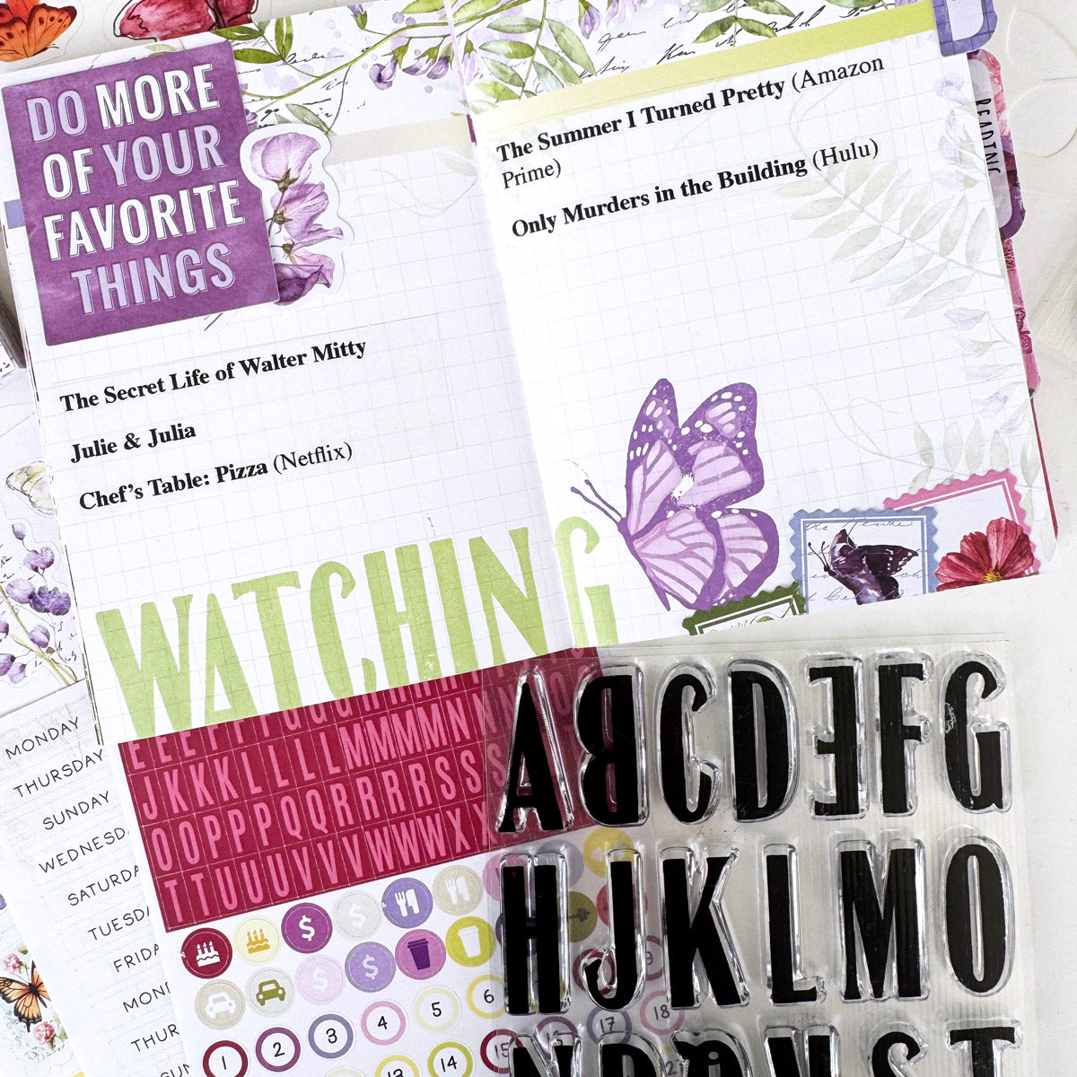 Flutterby "Bumble Font Alpha" Stamp Set - August 2025