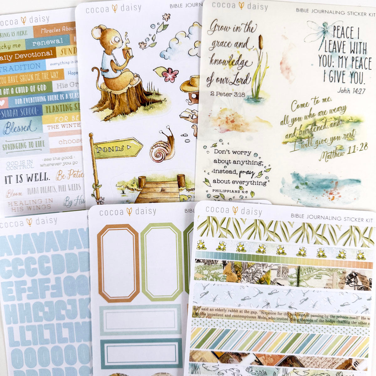 Willows Bible Journaling Sticker Kit - March 2025