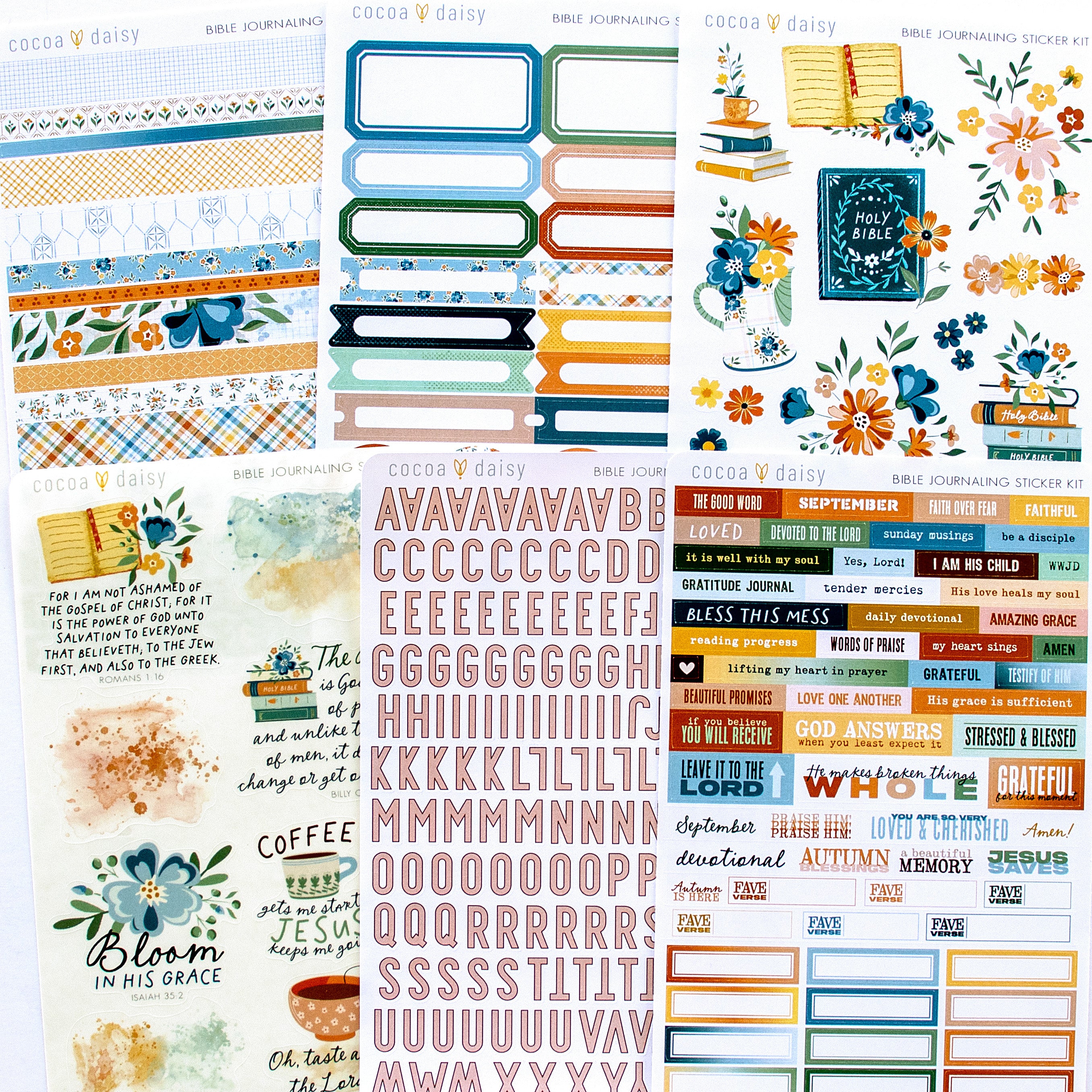 Chapters of September Bible Journaling Sticker Kit - September 2025