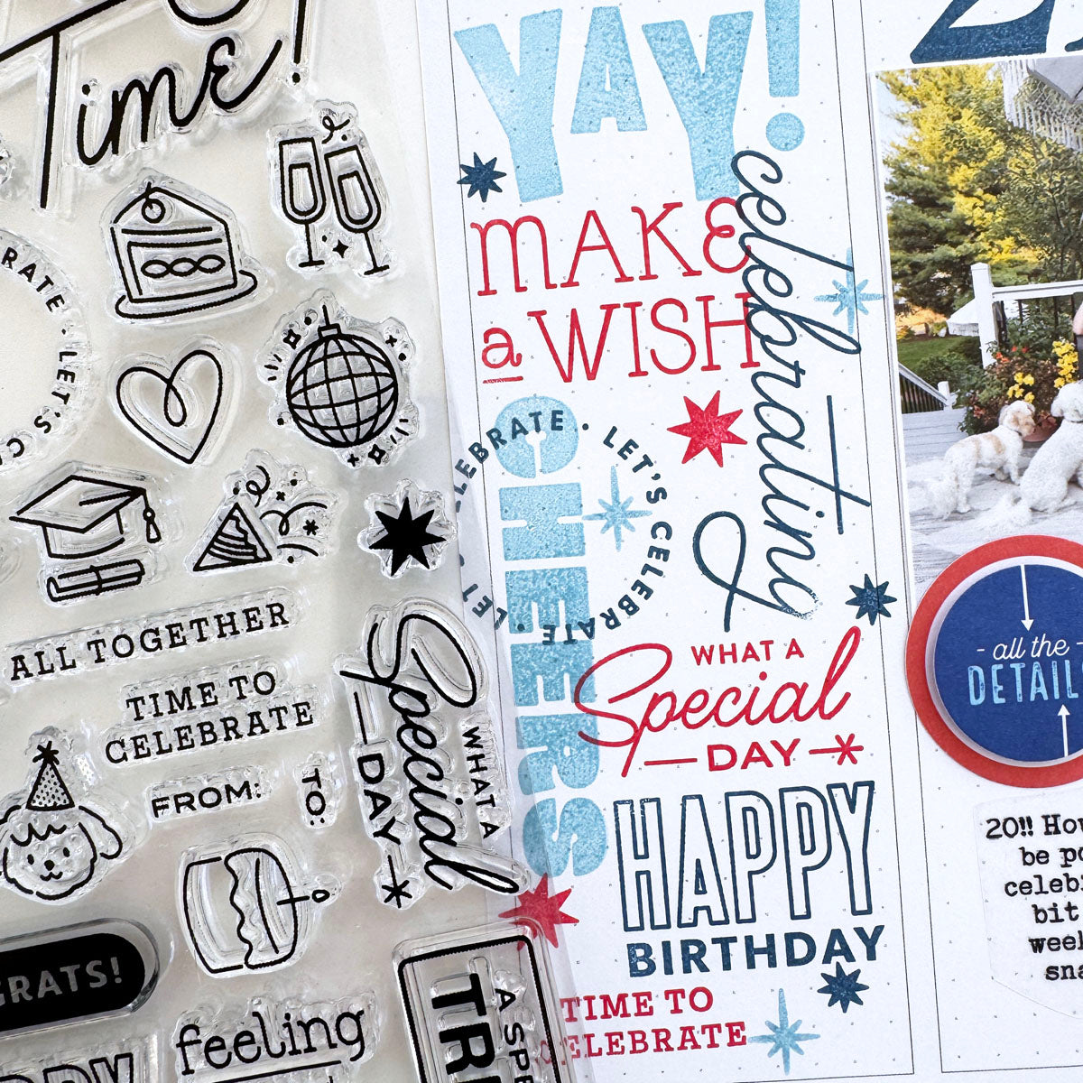 15th Anniversary - Celebrate Stamp Set by In A Creative Bubble