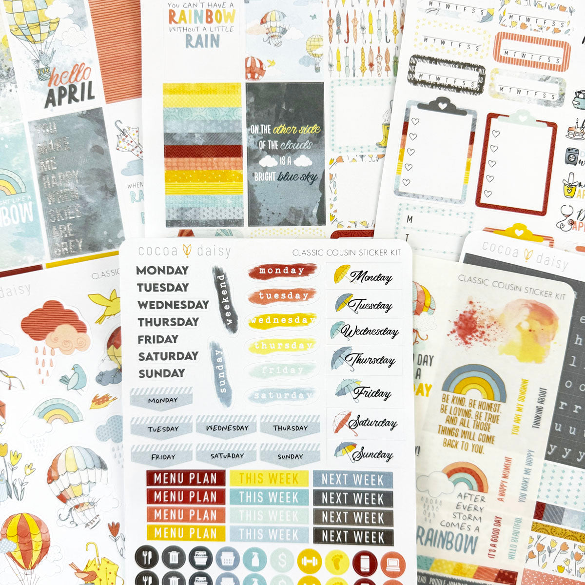 Take Flight  Classic Cousin Sticker Kit April 2024