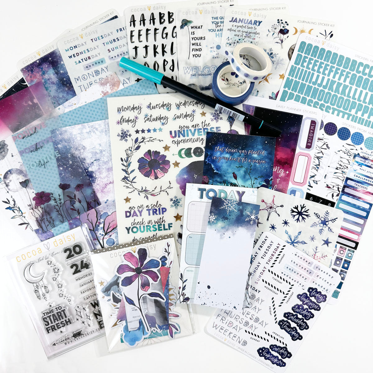 Silent Moon Creative Journaling Kit Cocoa Daisy