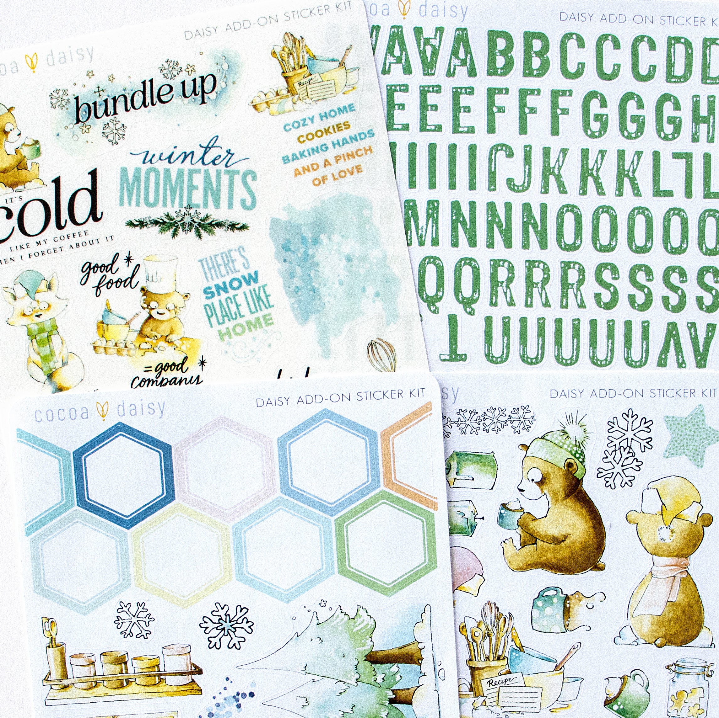 Snow Day Society Daisy Add On Sticker Kit - December 2025