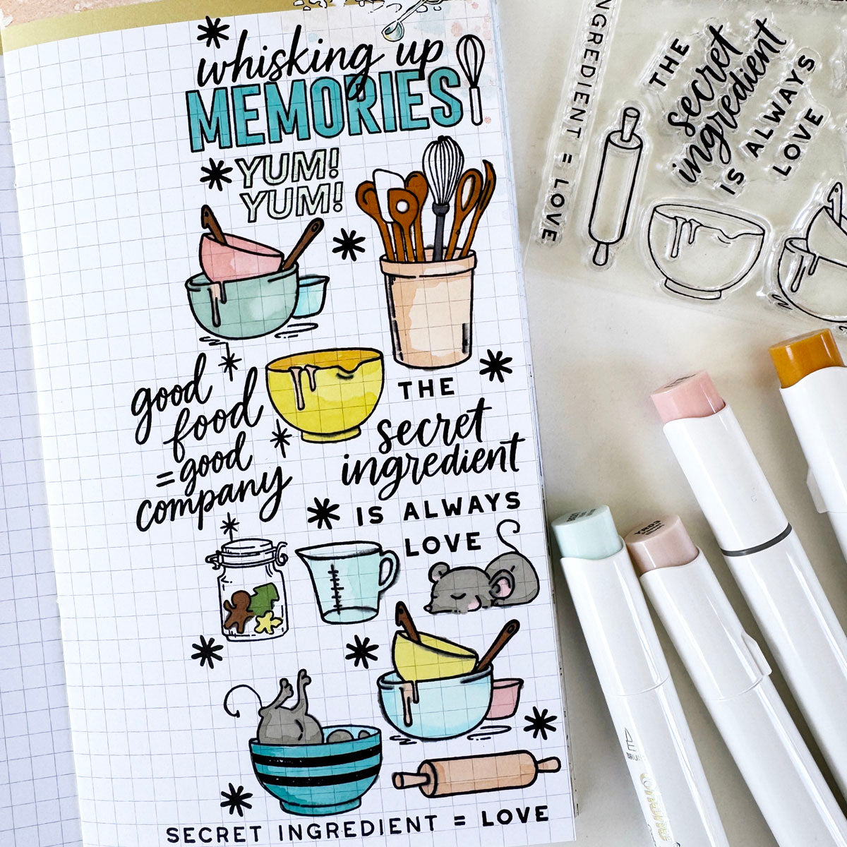 Snow Day Society "Secret Ingredient" Stamp Set - December 2025