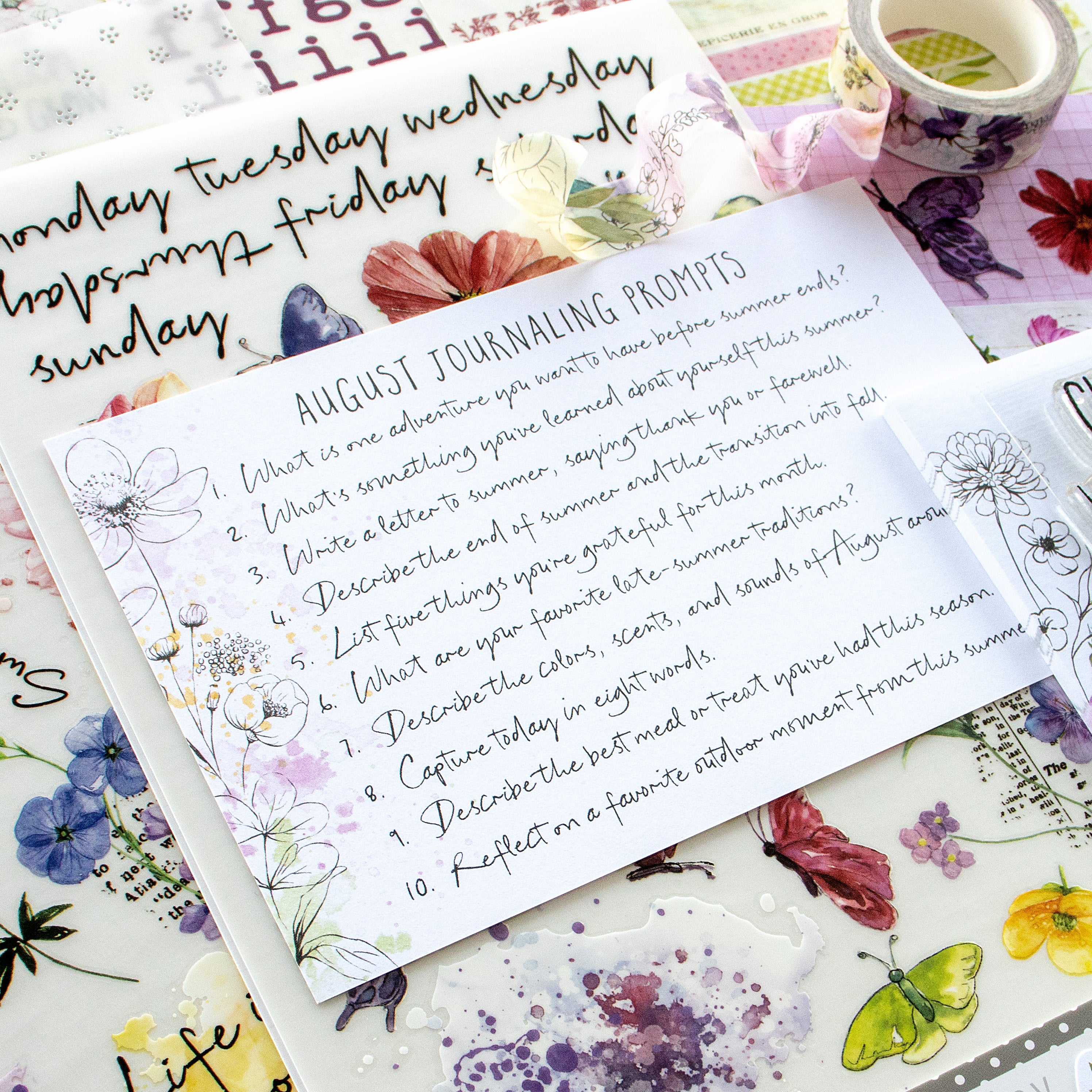 Flutterby Deluxe Journaling Kit- August 2025