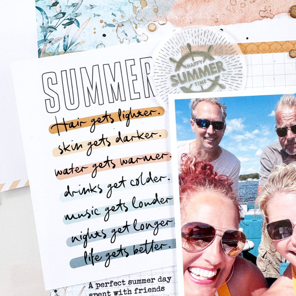 Into The Blue Scrapbooking Kit - Choose Your Add On - July 2024