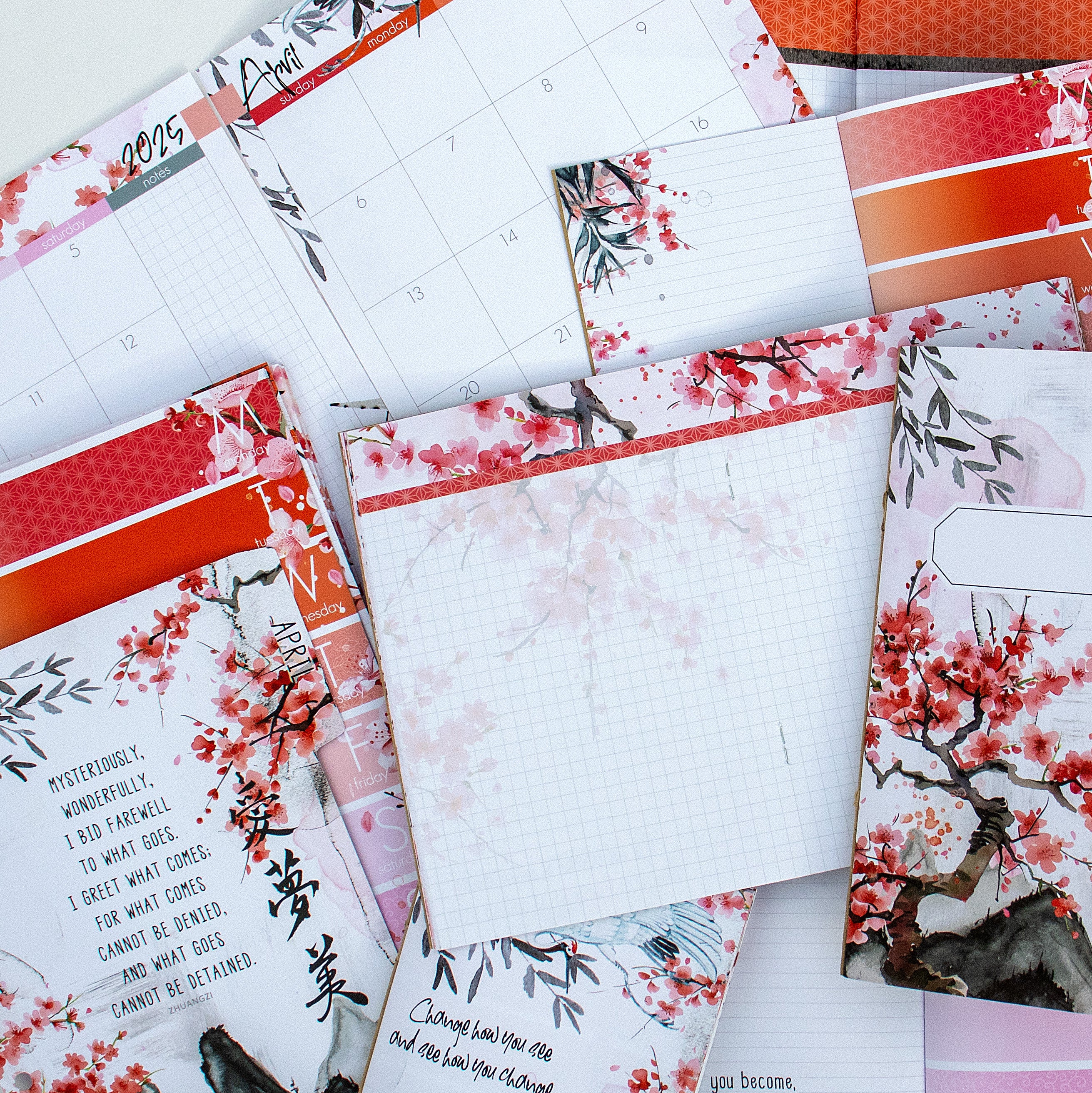 Serenity Inserts or notebook Only - Choose your size - April 2025
