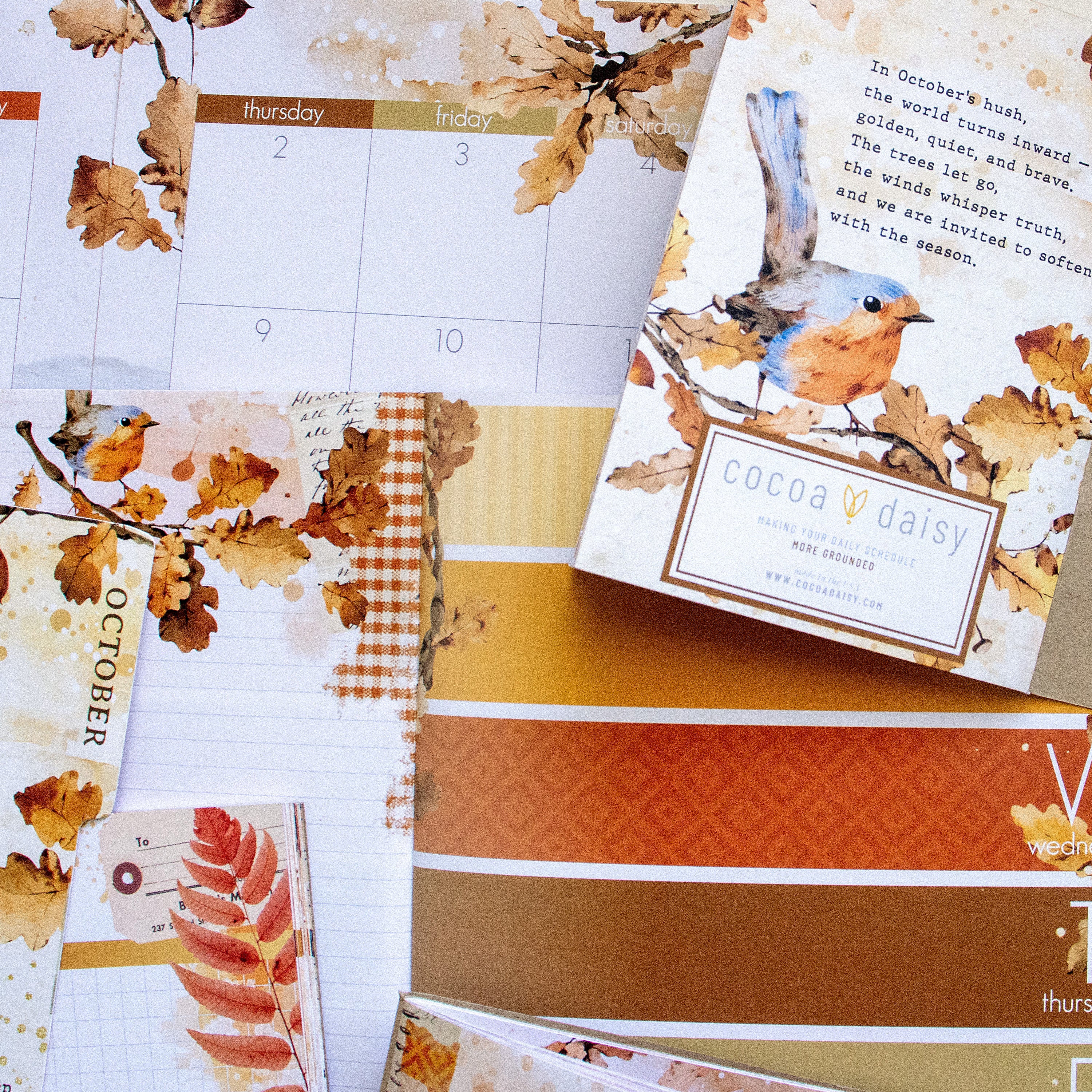 October Glow Inserts or Notebook Only - Choose your size - October 2025