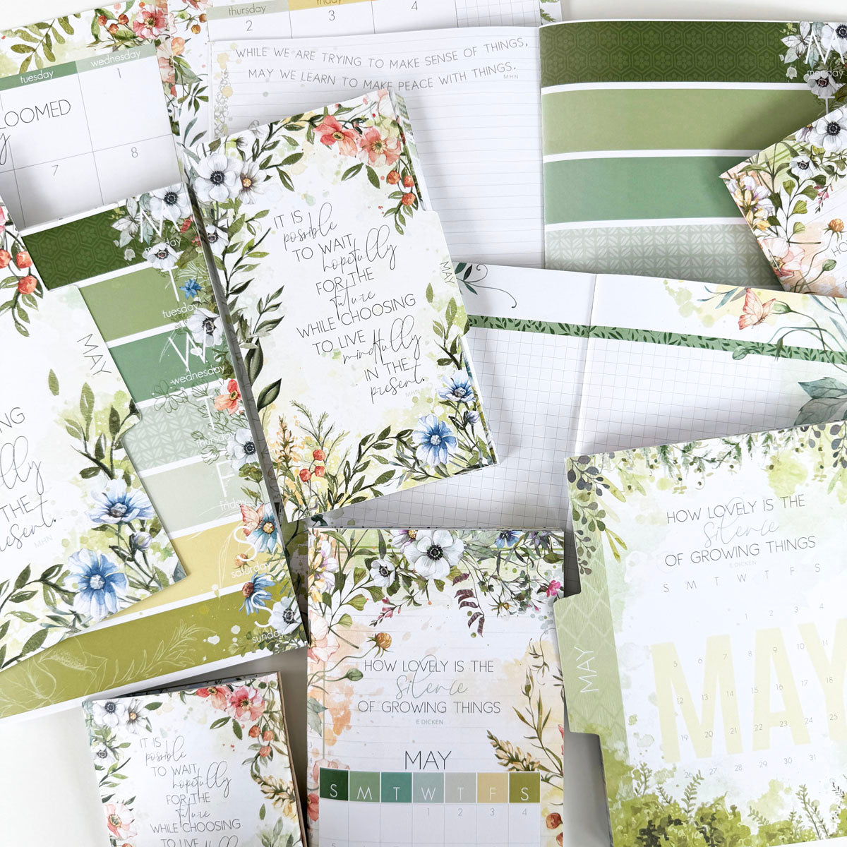 From The Garden Inserts or notebook Only Choose your size May 2024