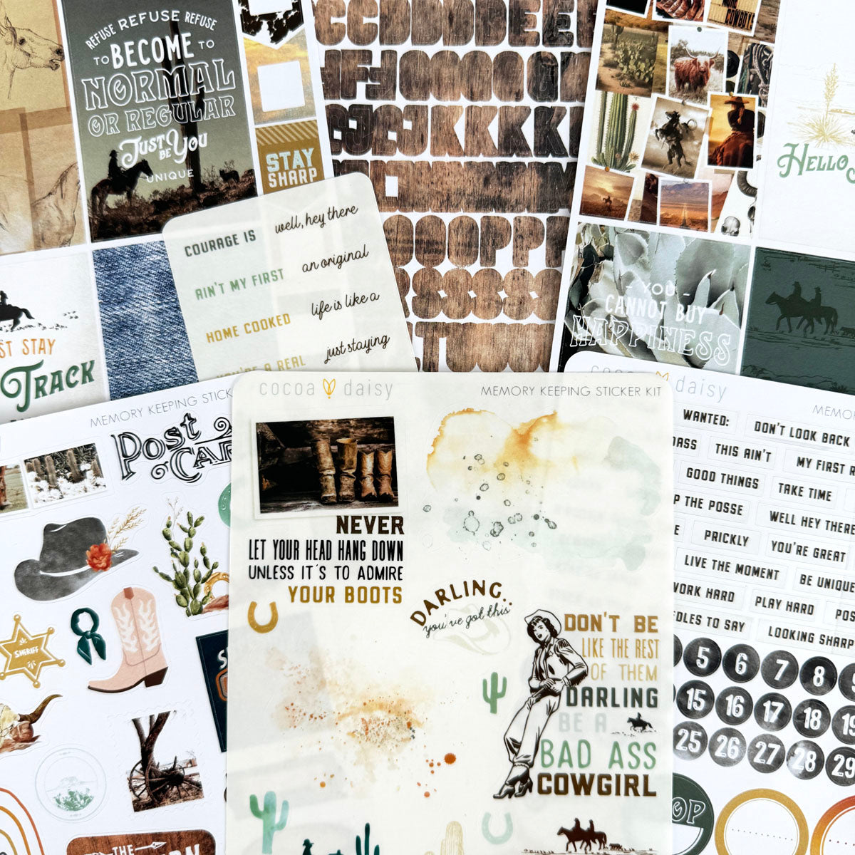 Big Sky Memory Keeping Sticker Kit  March 2024