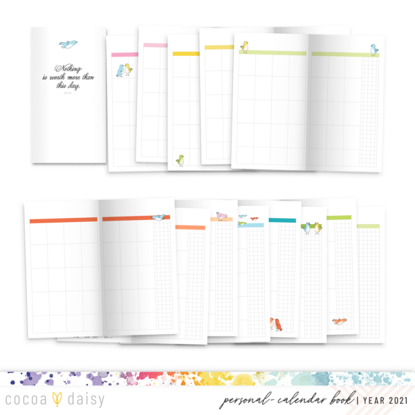 Undated Yearly Daisy Notebooks (choose your size)