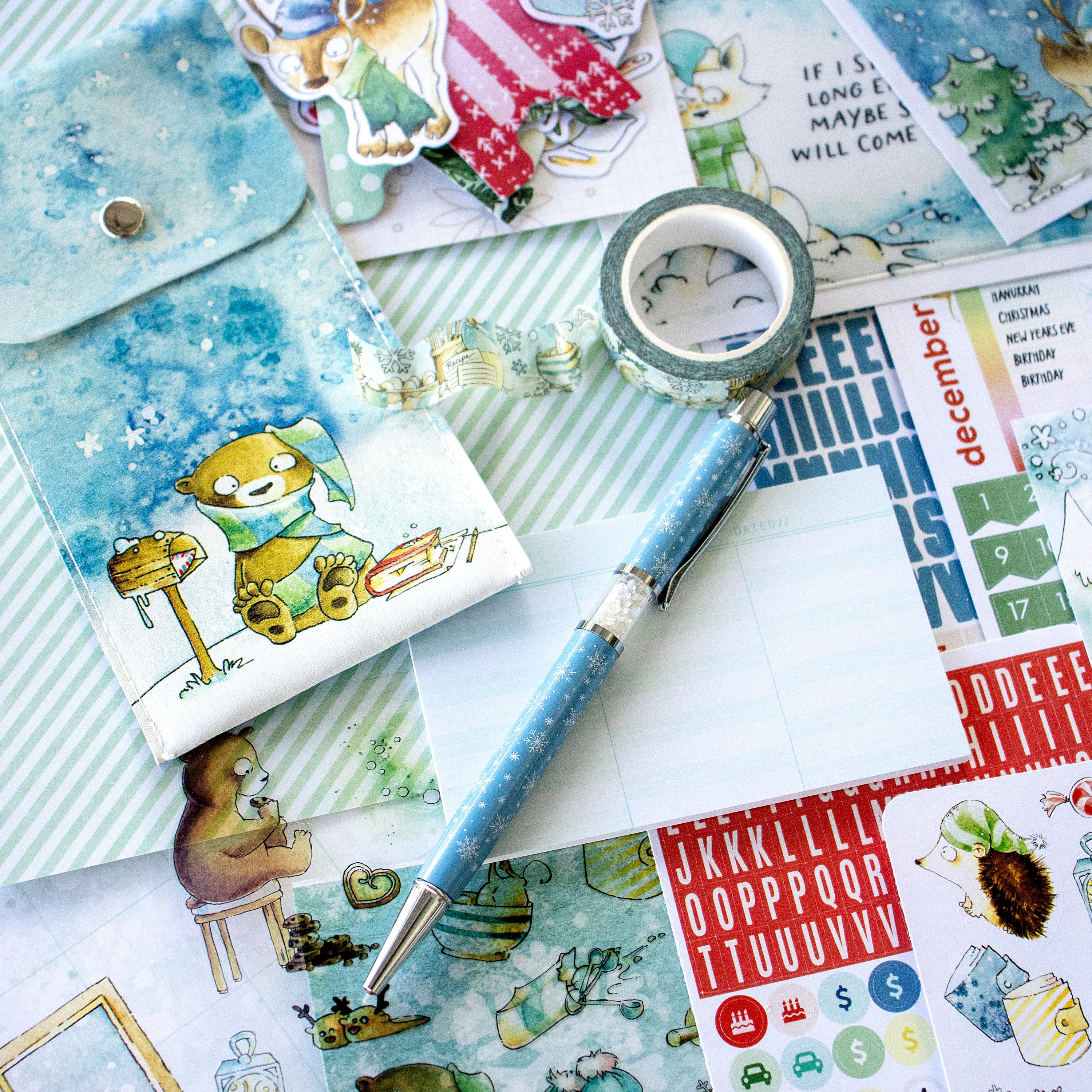 Snow Day Society Planner Kit - Choose your insert or notebook - December 2025