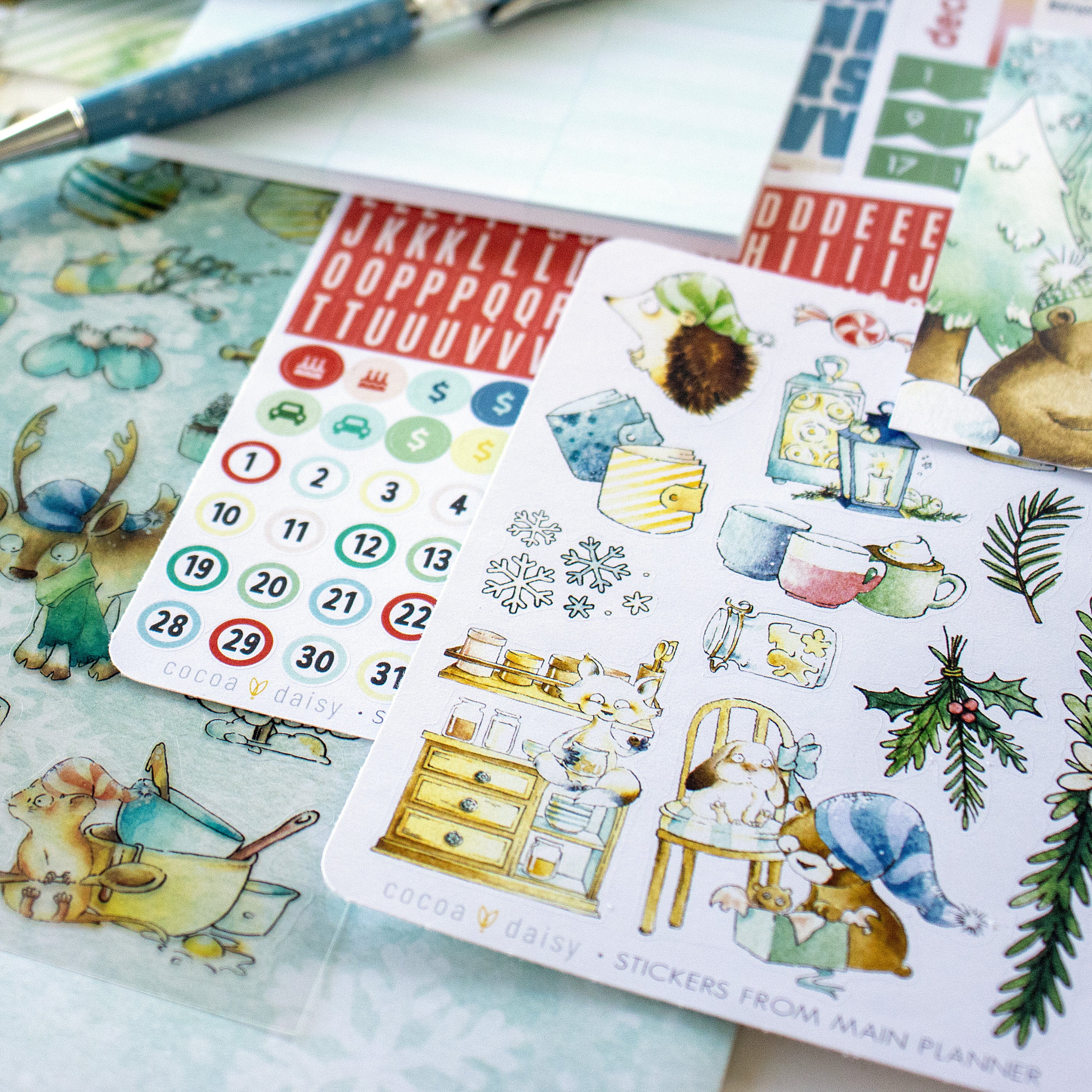 Snow Day Society Planner Kit - Choose your insert or notebook - December 2025