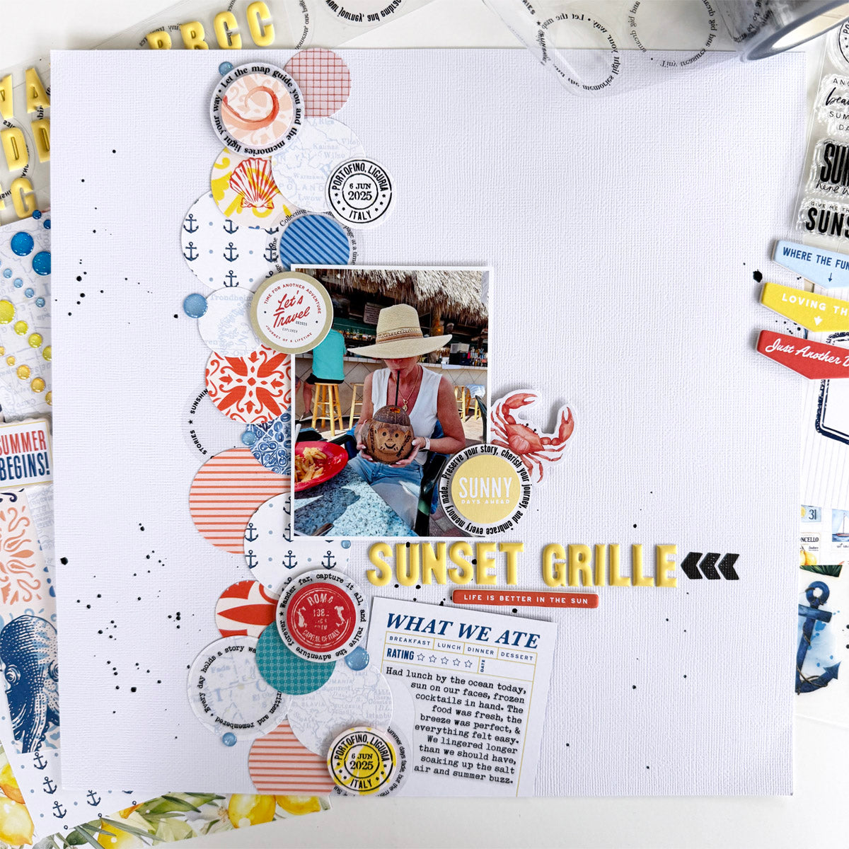 Mediterranean Muse Scrapbooking Kit - Choose Your Add On - June 2025